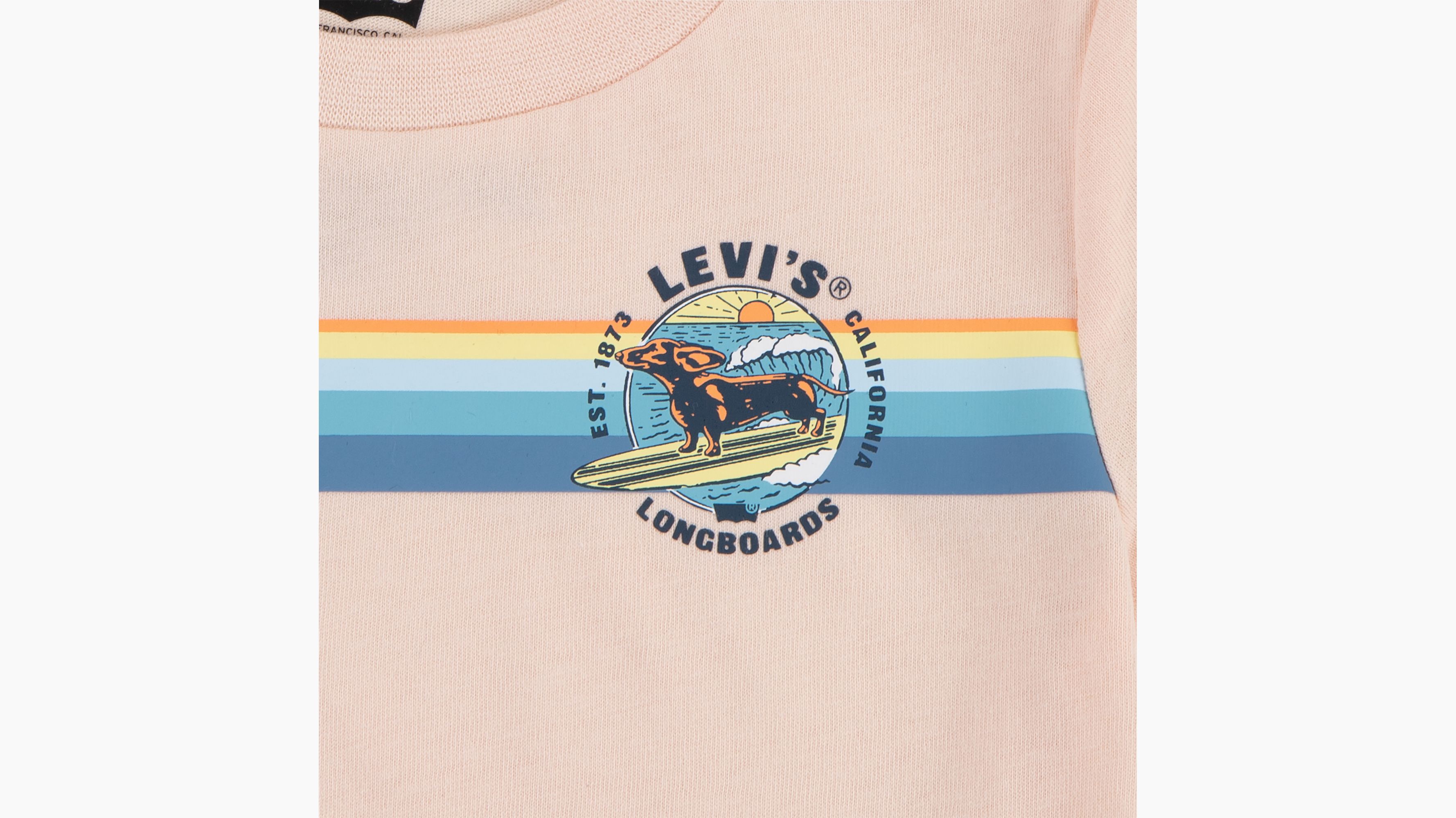 Retro Gestreept Surf T-shirt voor baby’s 3