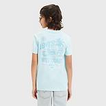 Teenager Surfing Dachshund T-Shirt 2