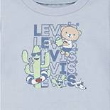 Bébé t-shirt logo et animaux à impression décalée 6