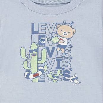 T-shirt set Baby Critter met Stacked Logo 6