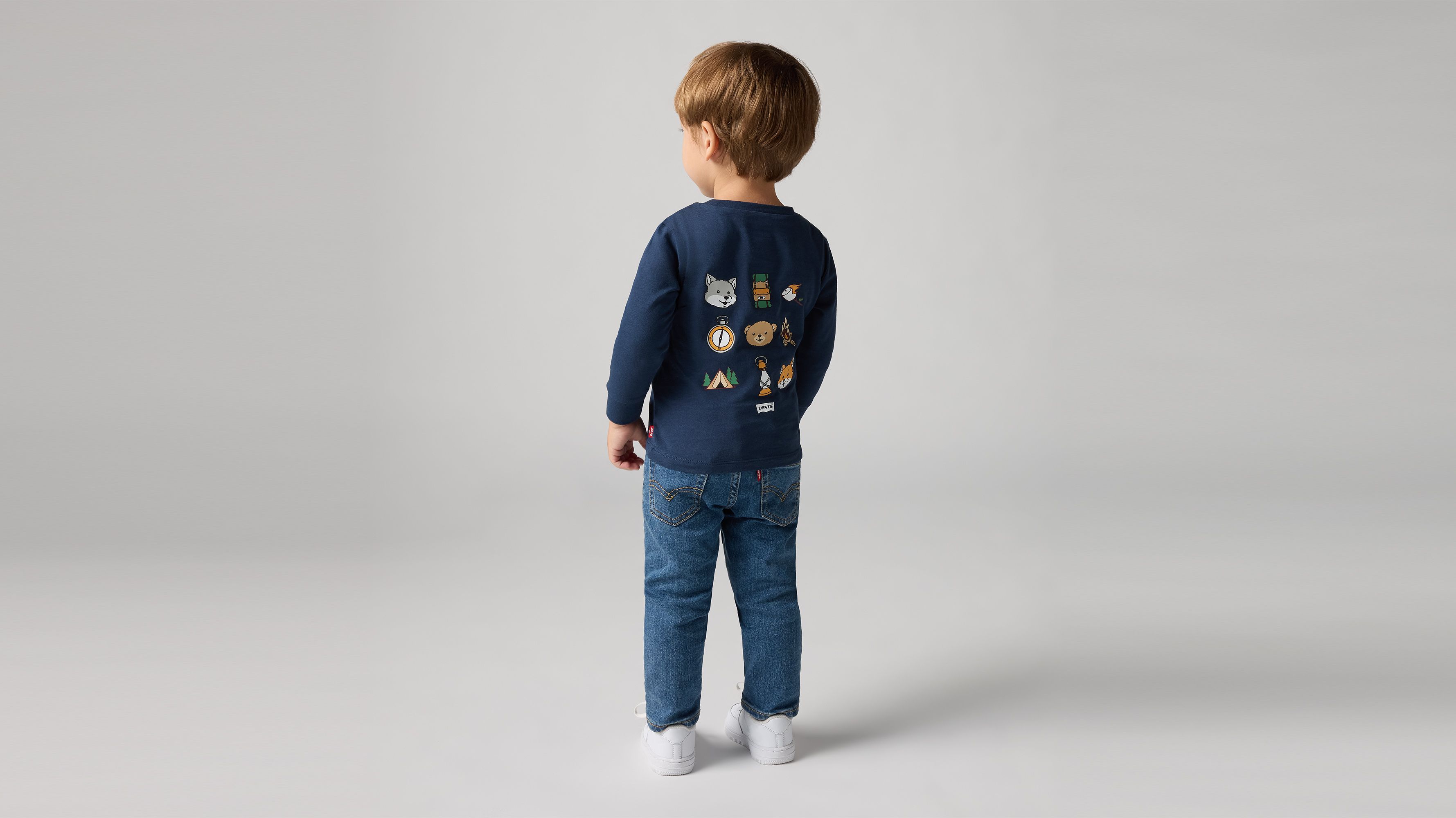 Critter Hiking Icons T-shirt voor baby’s 2