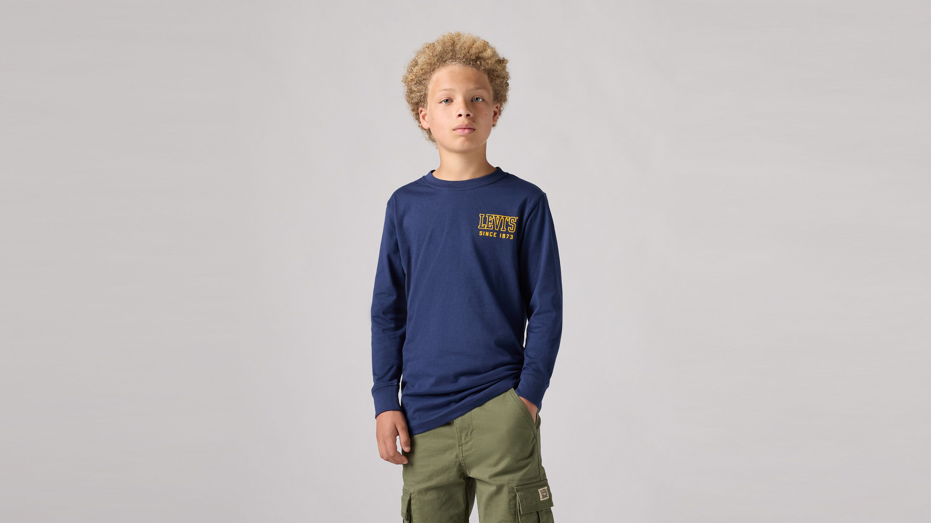 Młodzieżowy T-shirt High Peaks z długim rękawem 1
