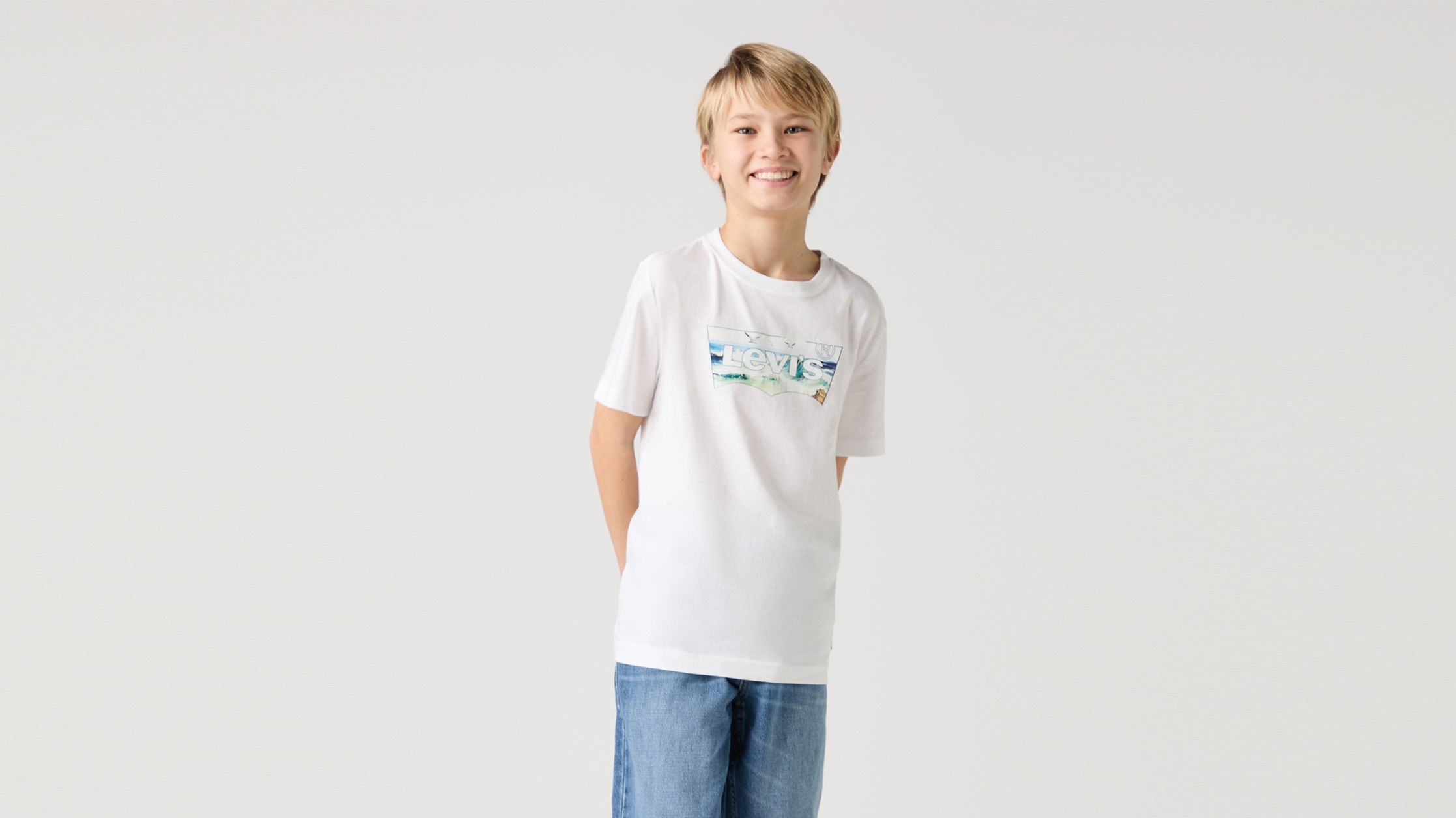 Teenager Crashing Waves Batwing Tee 1