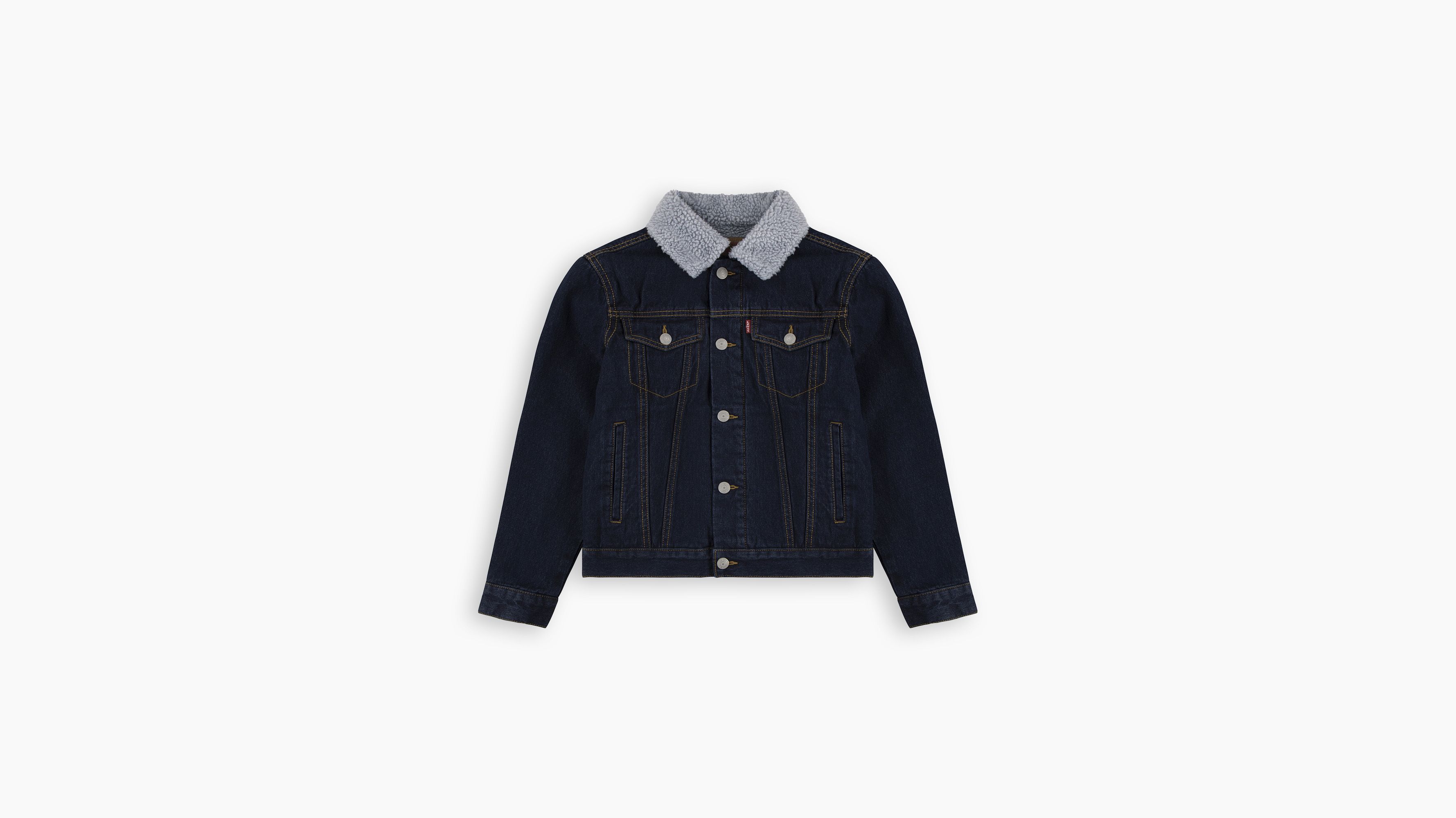 Młodzieżowa kurtka Trucker Sherpa 4