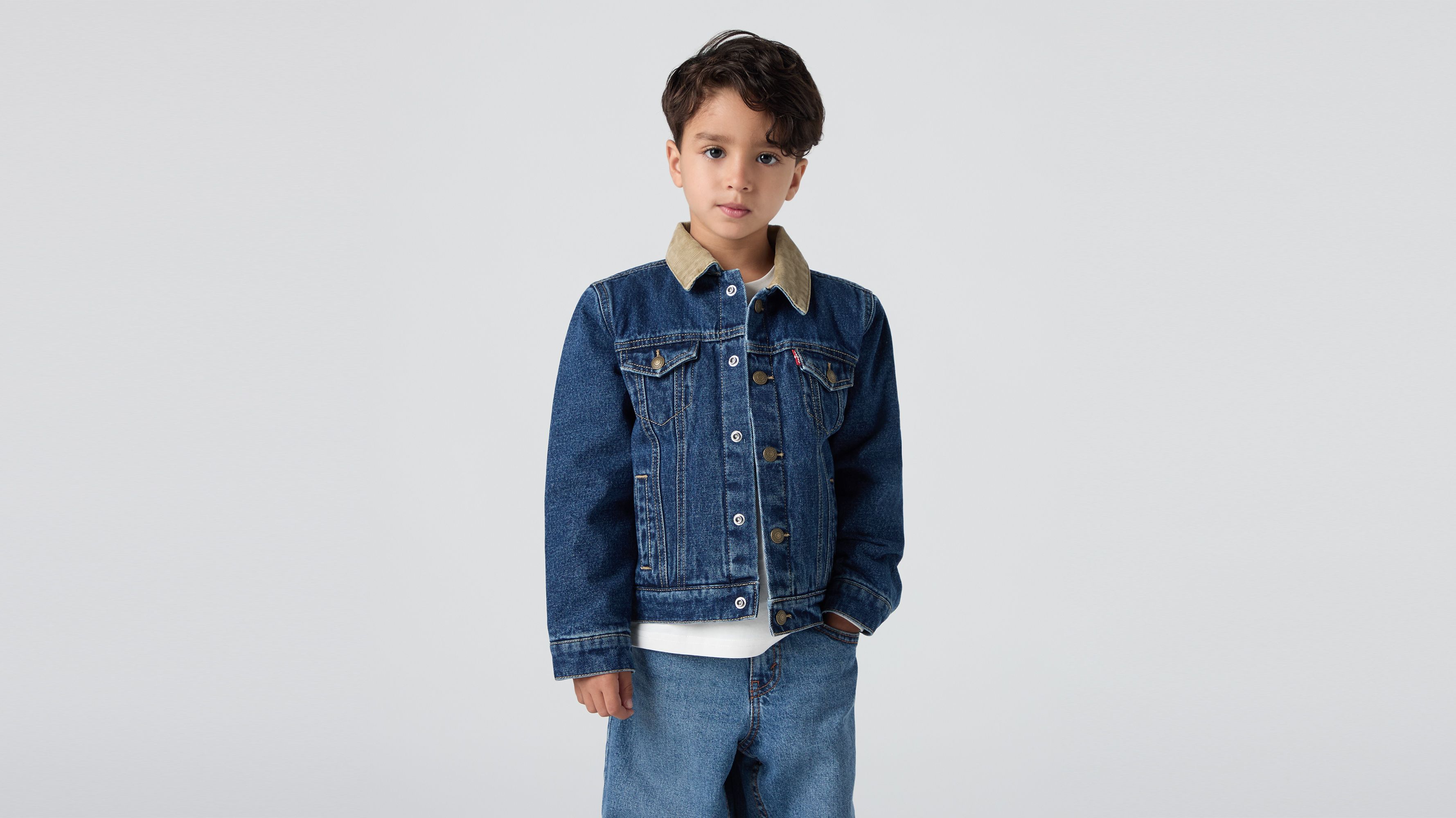 Levi's LVB Trucker Jacket Per Ragazzi - Giacca In Denim 100% Cotone - Taglie 10-16 Anni - Foto 9