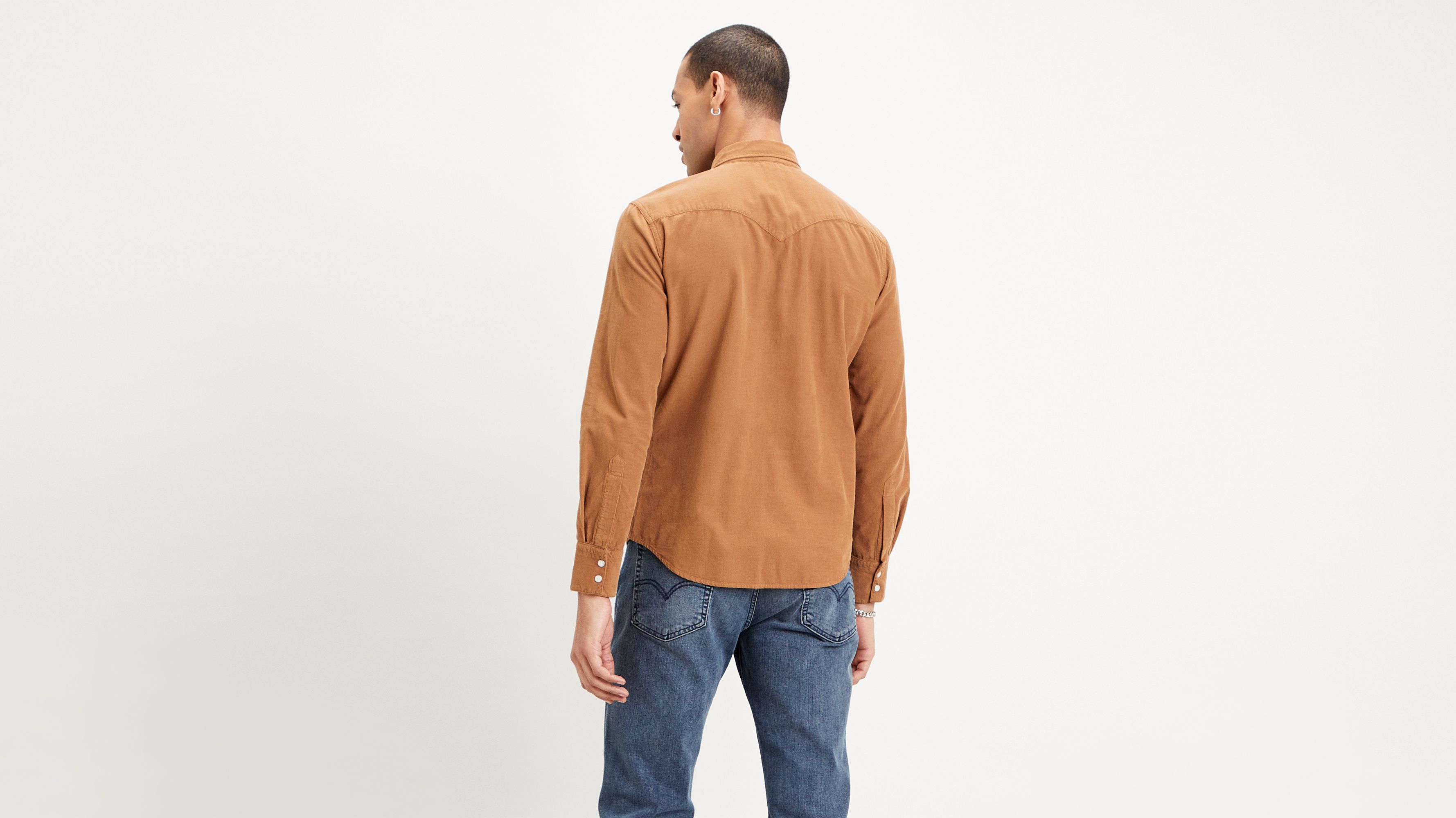 levi's corduroy barstow western shirt