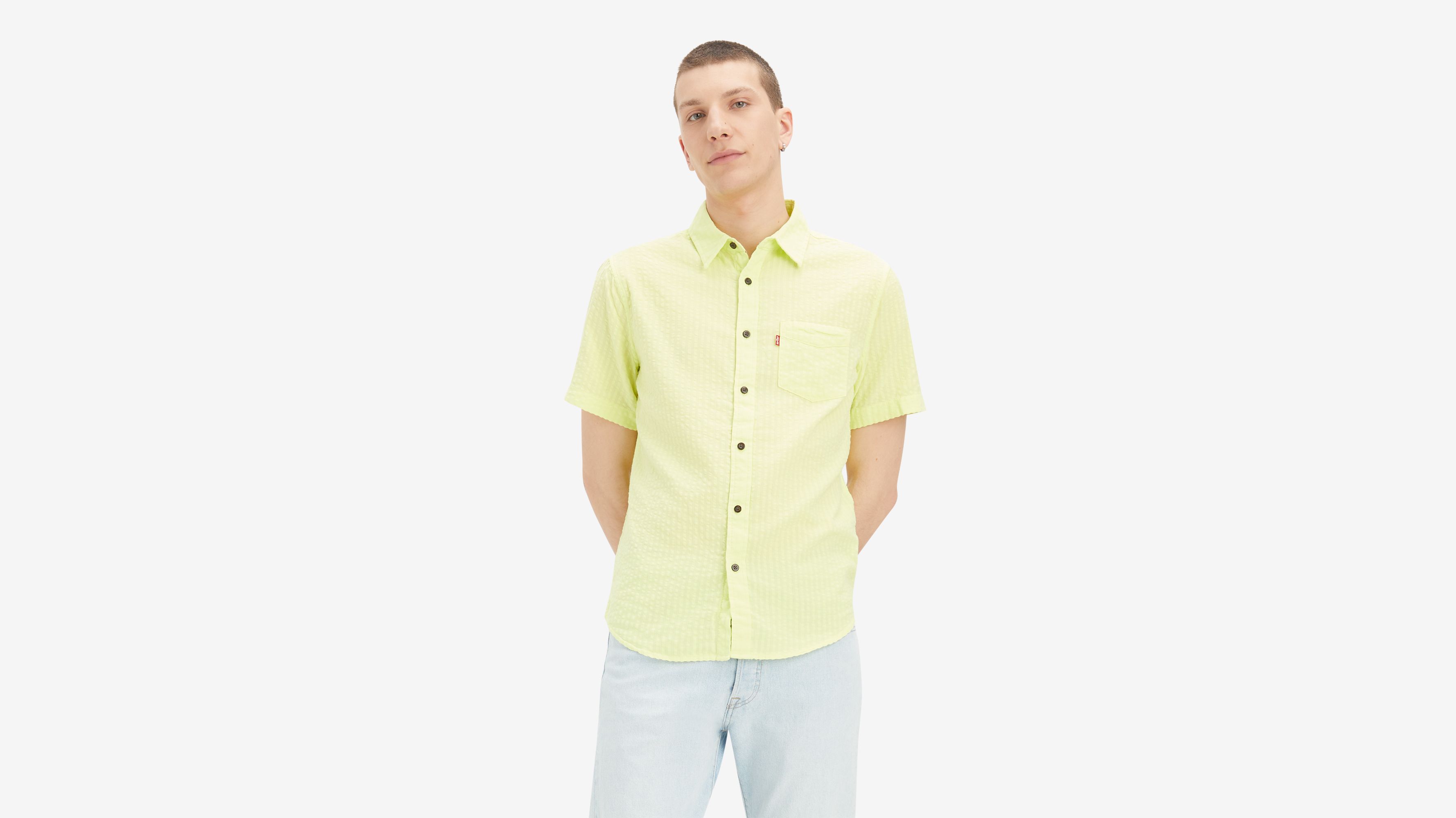 Short Sleeve Sunset 1 Pocket Standard Shirt 4
