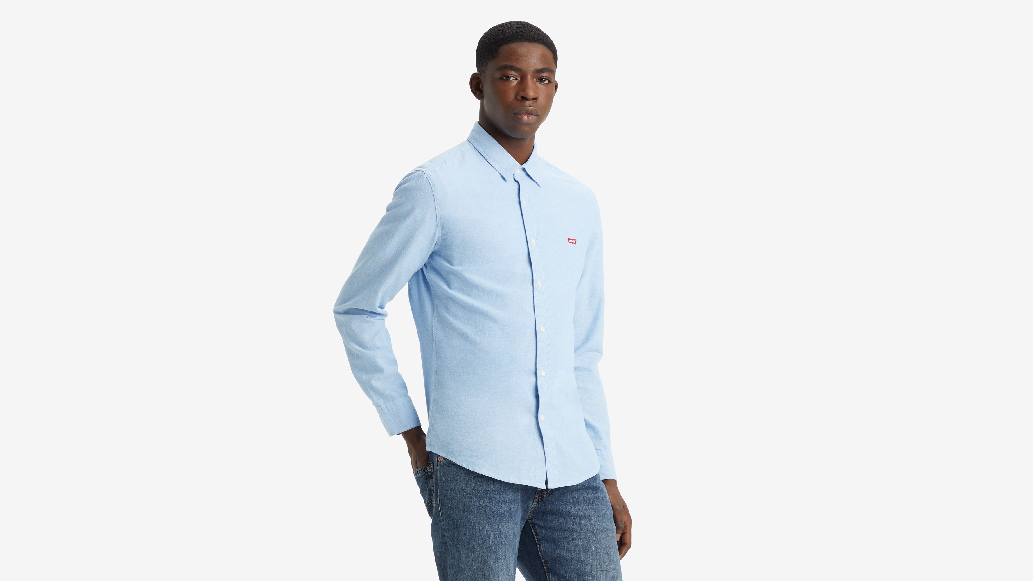 of Dijk werknemer Battery Housemark Slim Fit Overhemd - Blauw | Levi's® BE