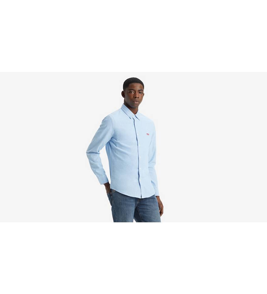 Battery Housemark Slim Fit Shirt - Blue | Levi's® BE