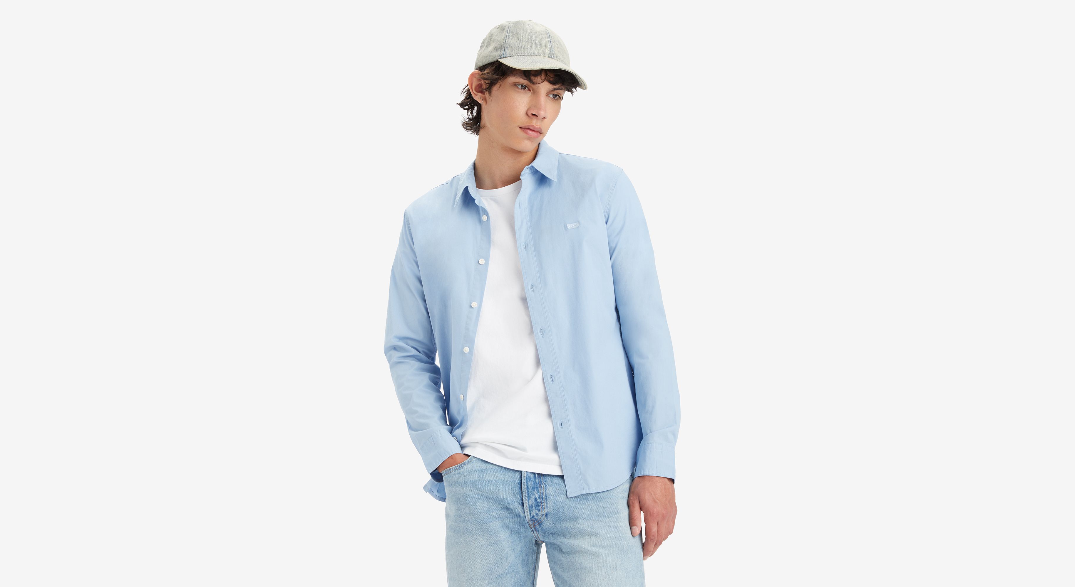 Battery Housemark Slim Fit overhemd 1