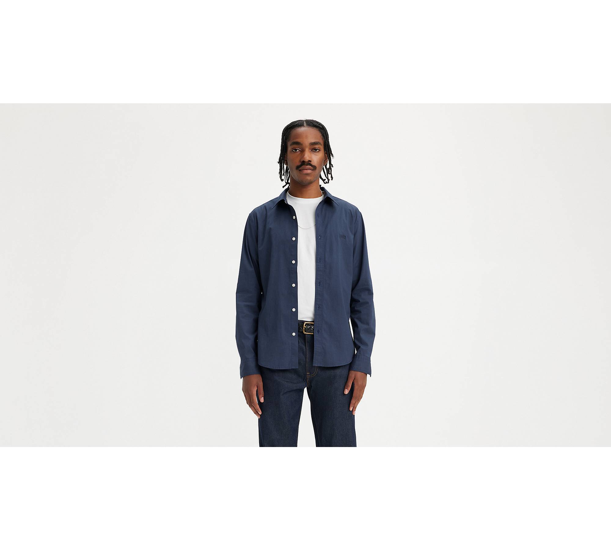 Battery Housemark Slim Fit Shirt - Blue | Levi's® GB