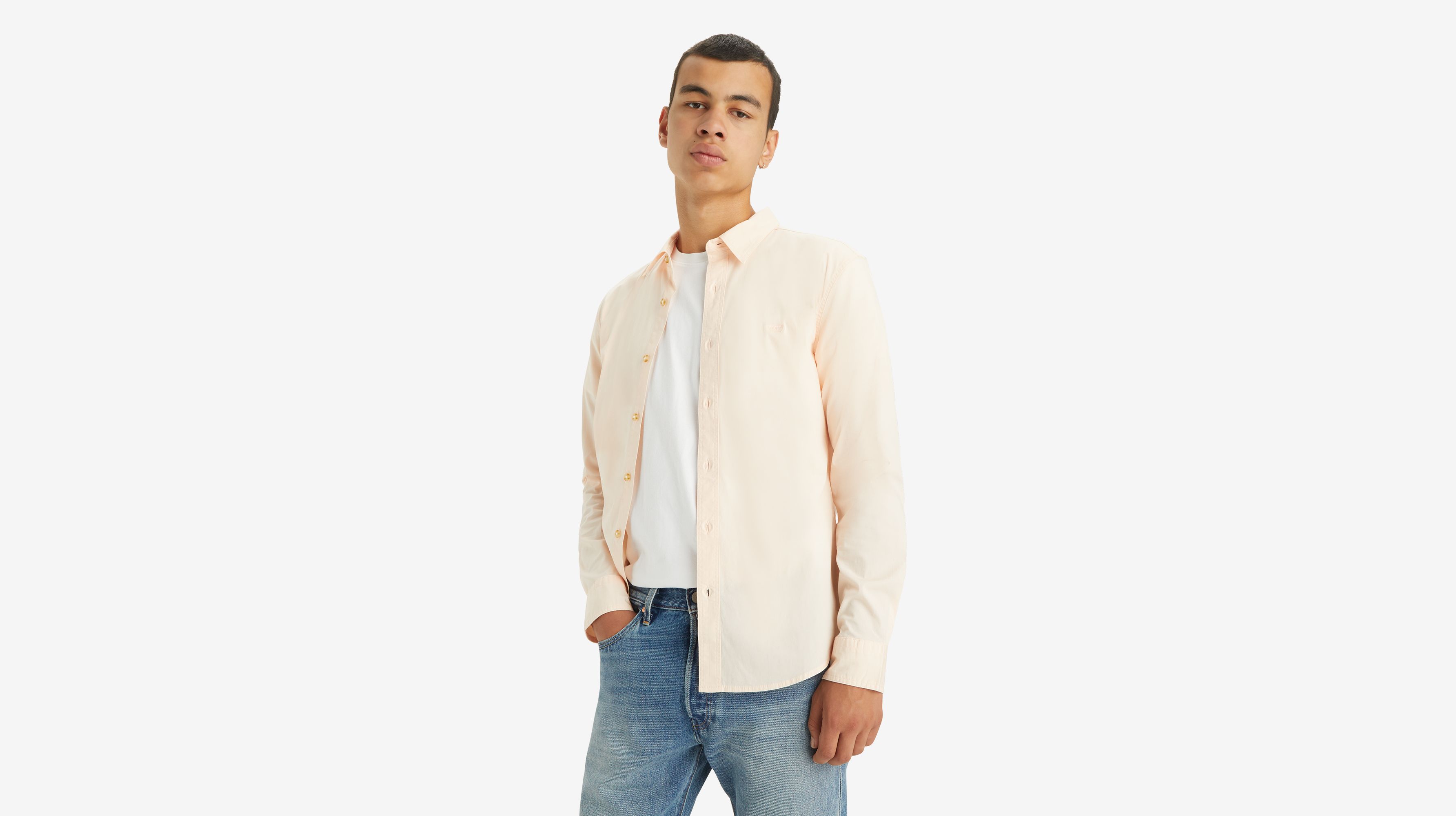 Battery Housemark Slim Fit overhemd 1