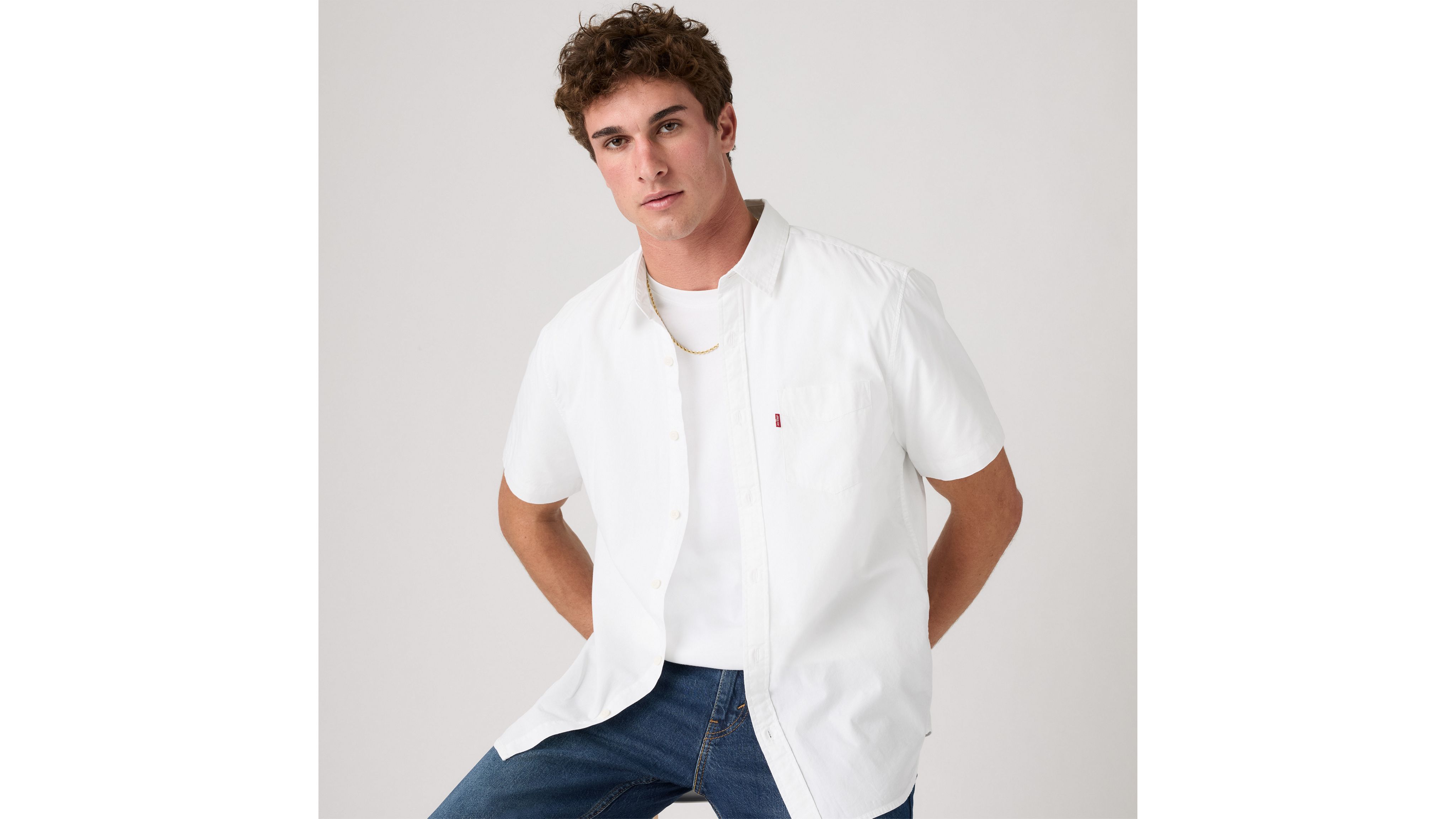 Short-sleeve Classic Standard Fit Shirt - White | Levi's® US