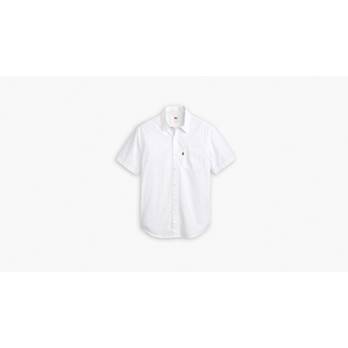Short Sleeve Sunset One Pocket Shirt - White
