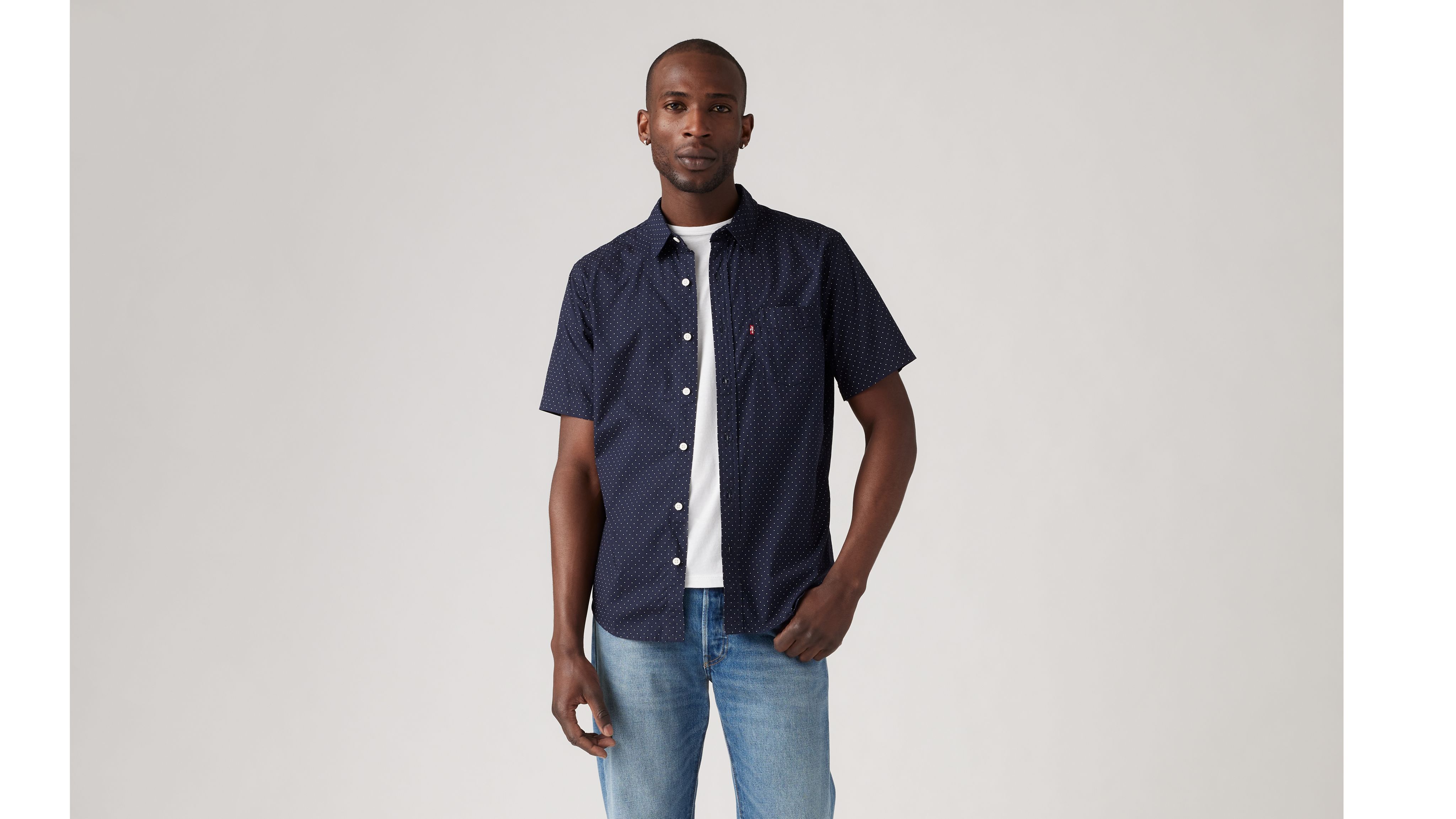 Short Sleeve Classic Standard Fit Shirt - Blue | Levi's® US