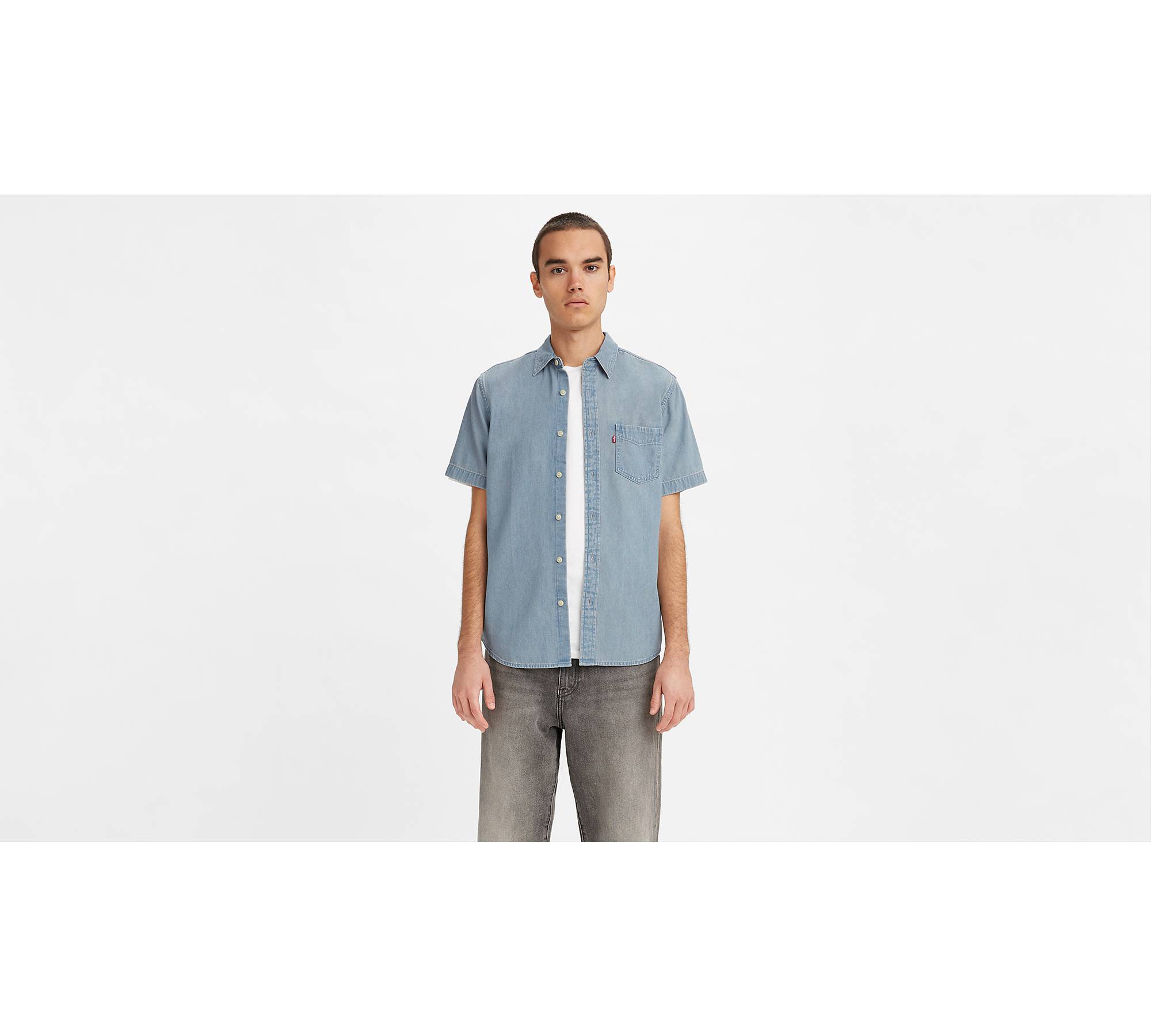 Short Sleeve Classic One Pocket Standard Fit Shirt - Dark Wash | Levi's® US
