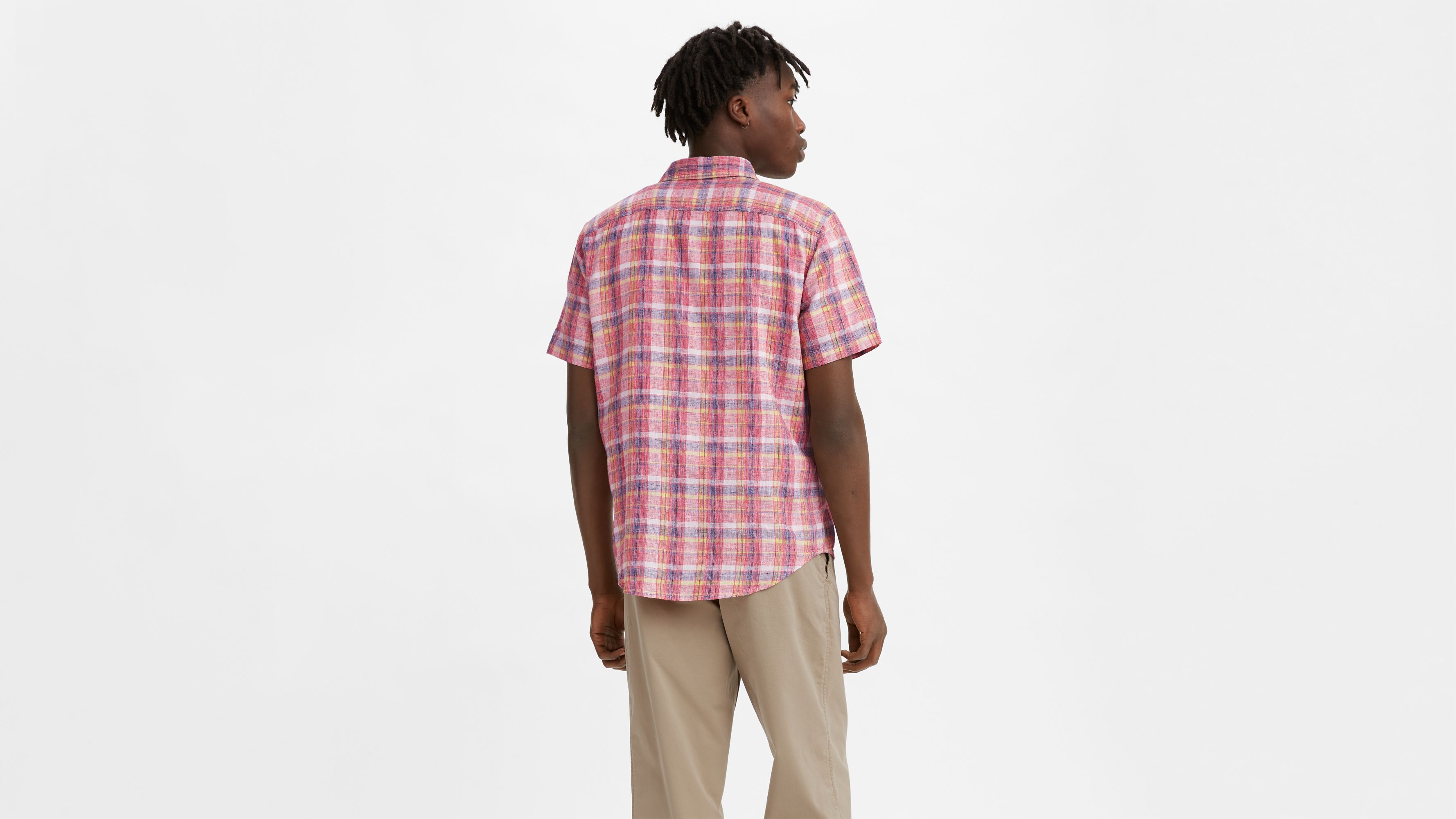 Ivory V-Neck Pocket Short Sleeve Shirt main image 1