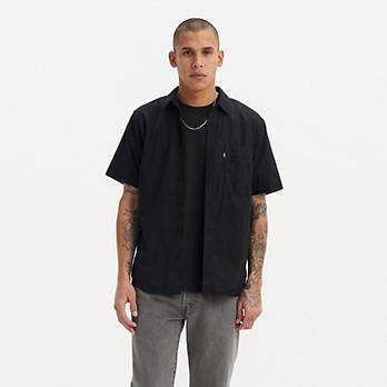 kvalitet kæmpe stor montage Short Sleeve Sunset One Pocket Shirt - Black | Levi's® US