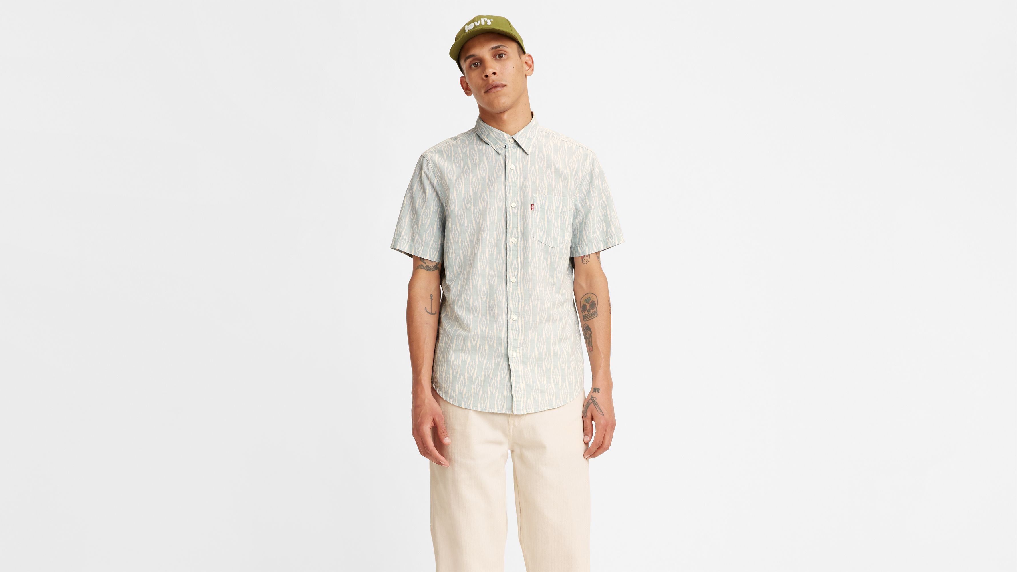 Short Sleeve Classic One Pocket Standard Fit Shirt 1