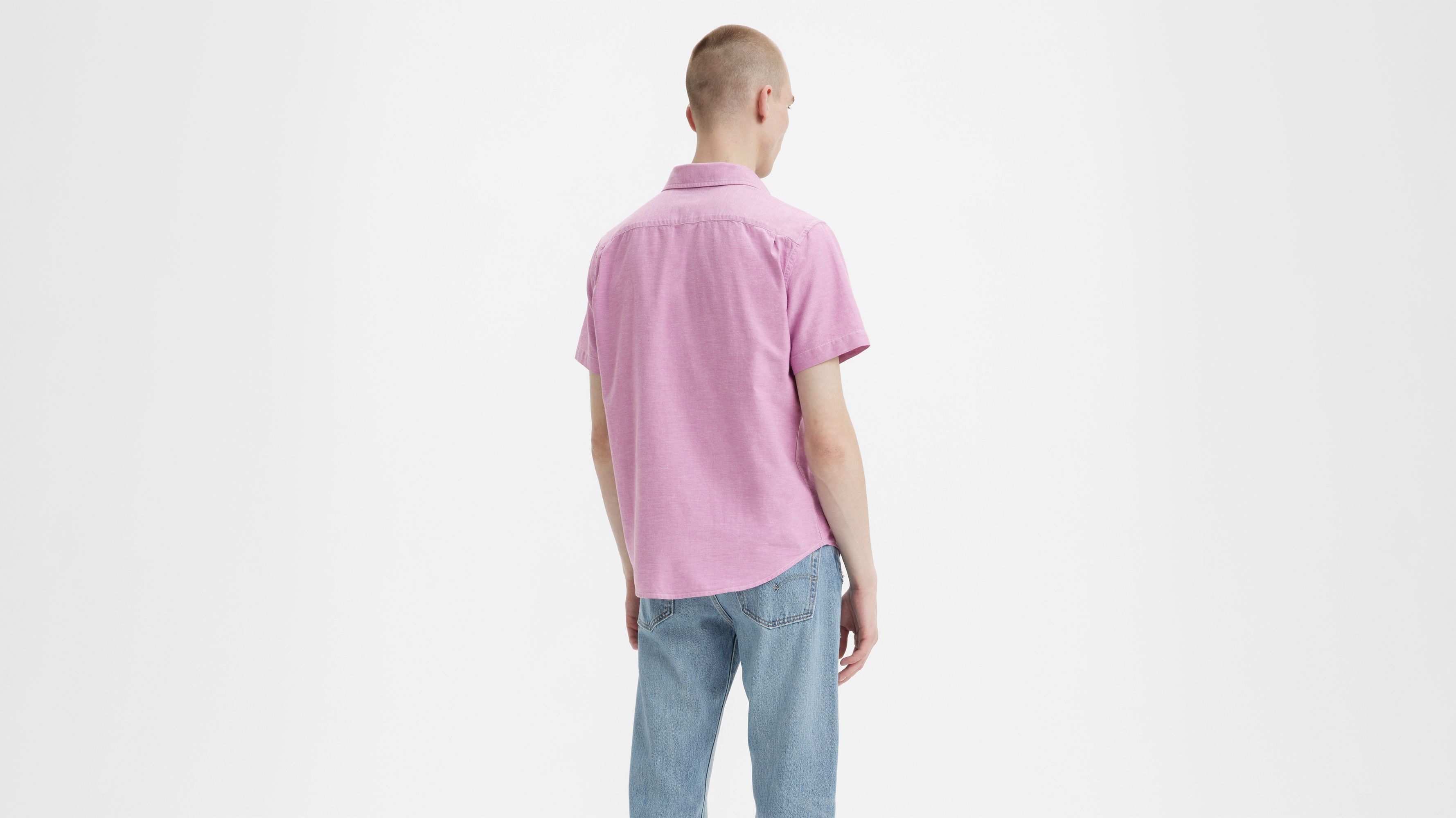 Chemise manche courte classique standard à 1 poche 2