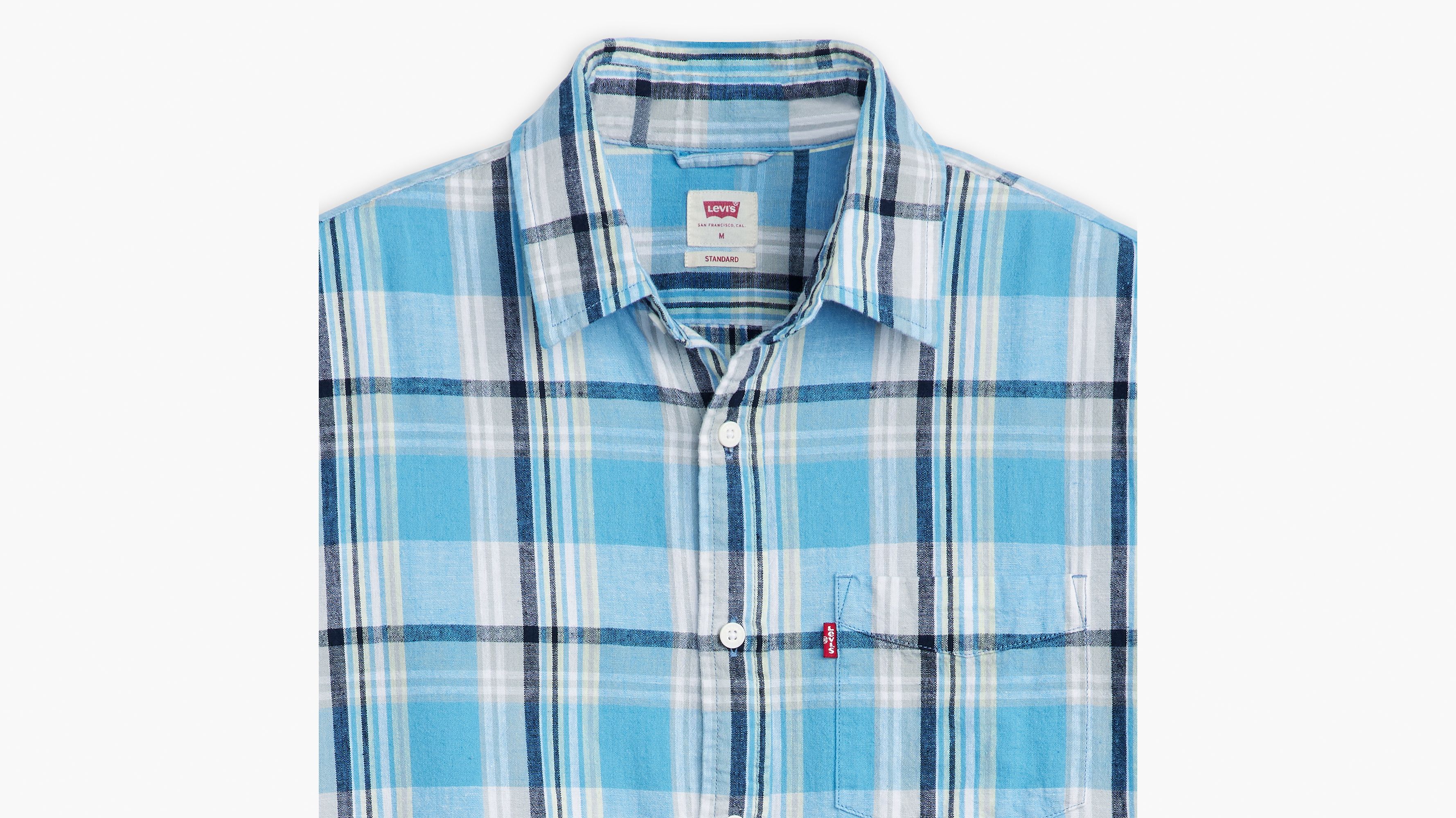 Short Sleeve Classic Standard Fit Shirt - Blue | Levi's® US