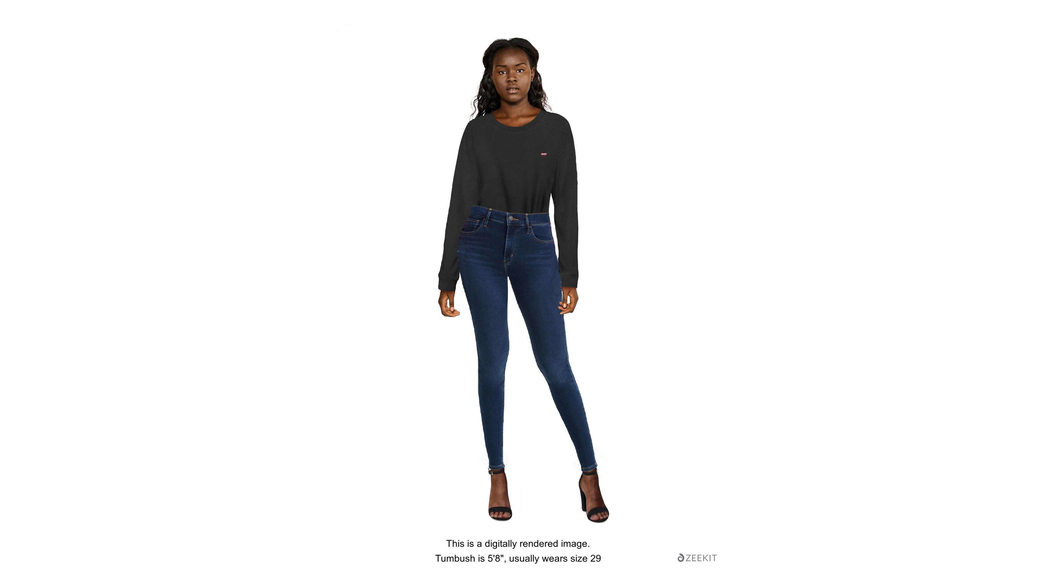 720 high rise super skinny crop women's jeans