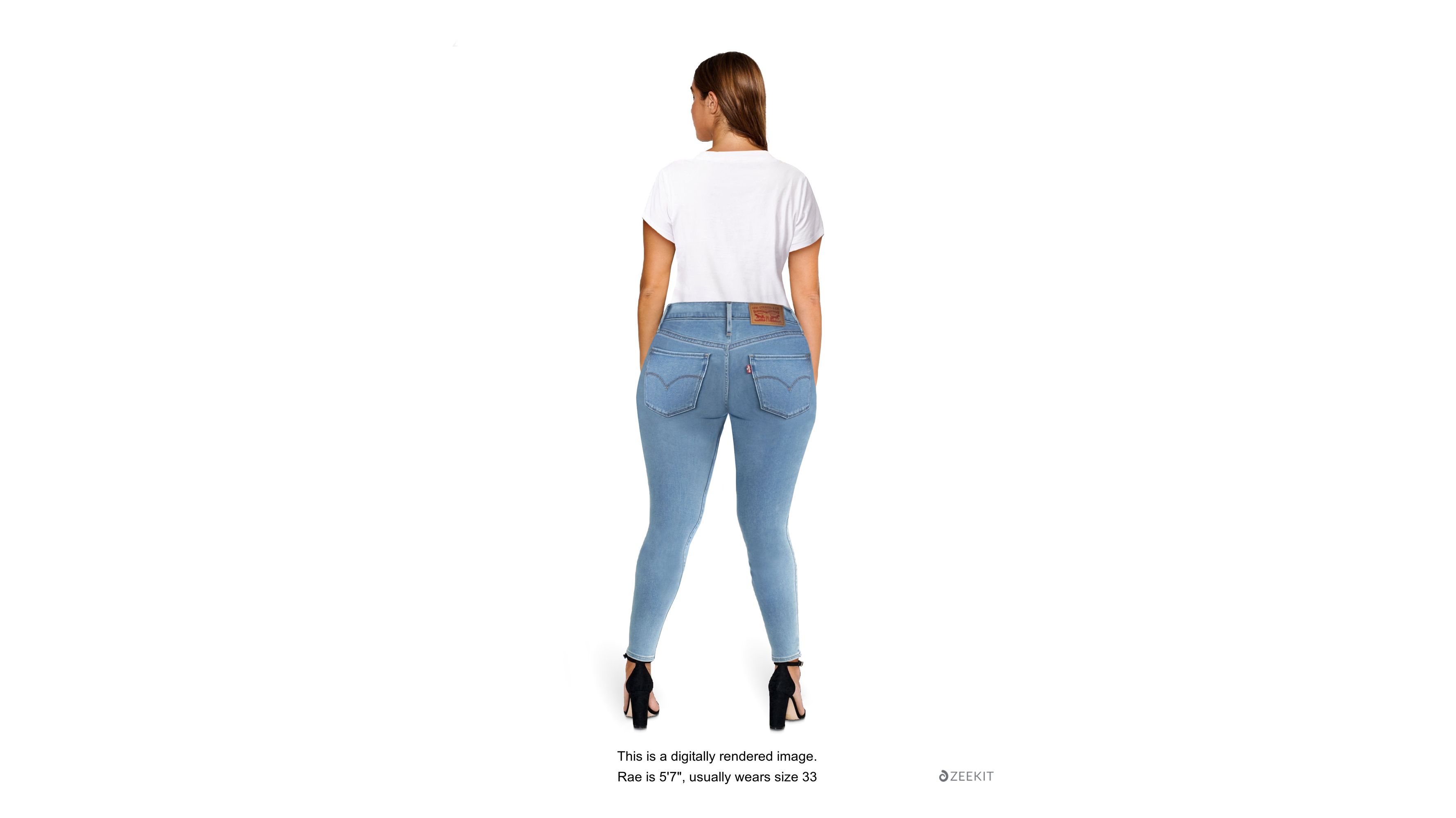 XIAOBU Cropped Jeggings Women's Elastic High Waist Skinny Thin 3/4 Jeans  Pocket Solid Casual Denim Capris Pants,Light Blue,S at  Women's Jeans  store