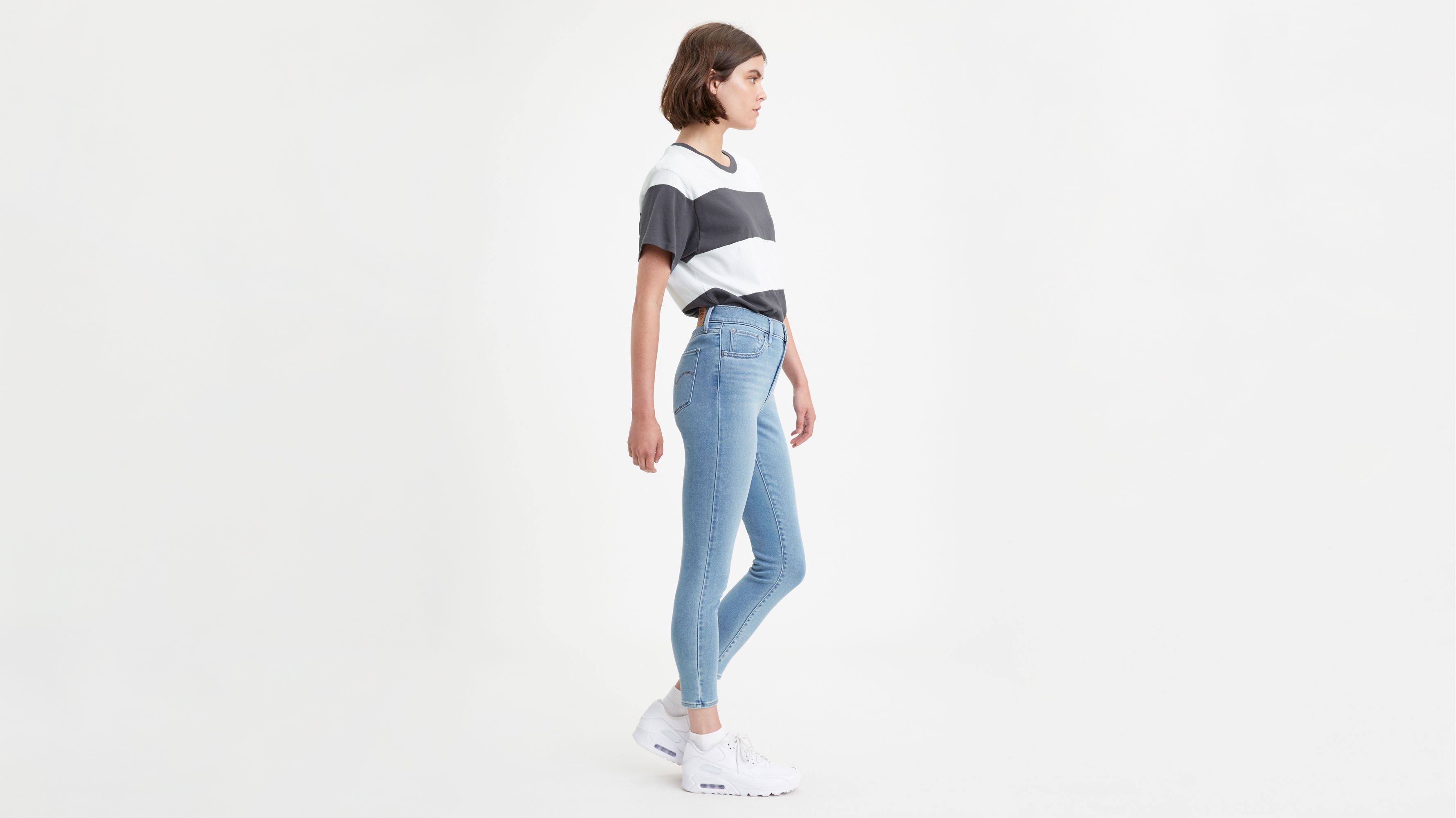 High Licks Crop Skinny Jean Blue Cliché