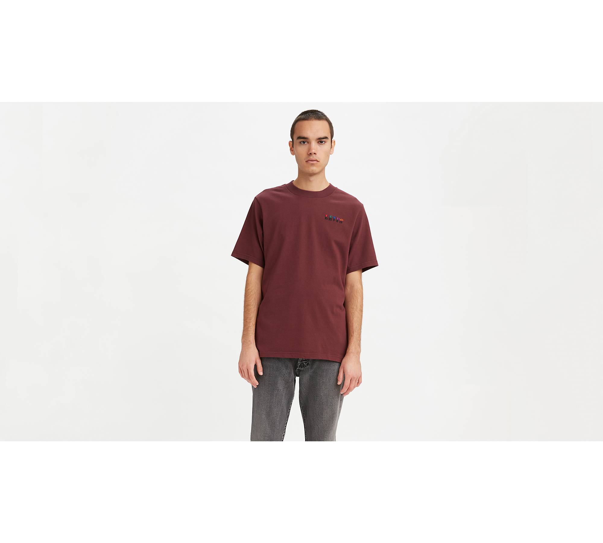Graphic Mockneck Tee Shirt - Red | Levi's® US