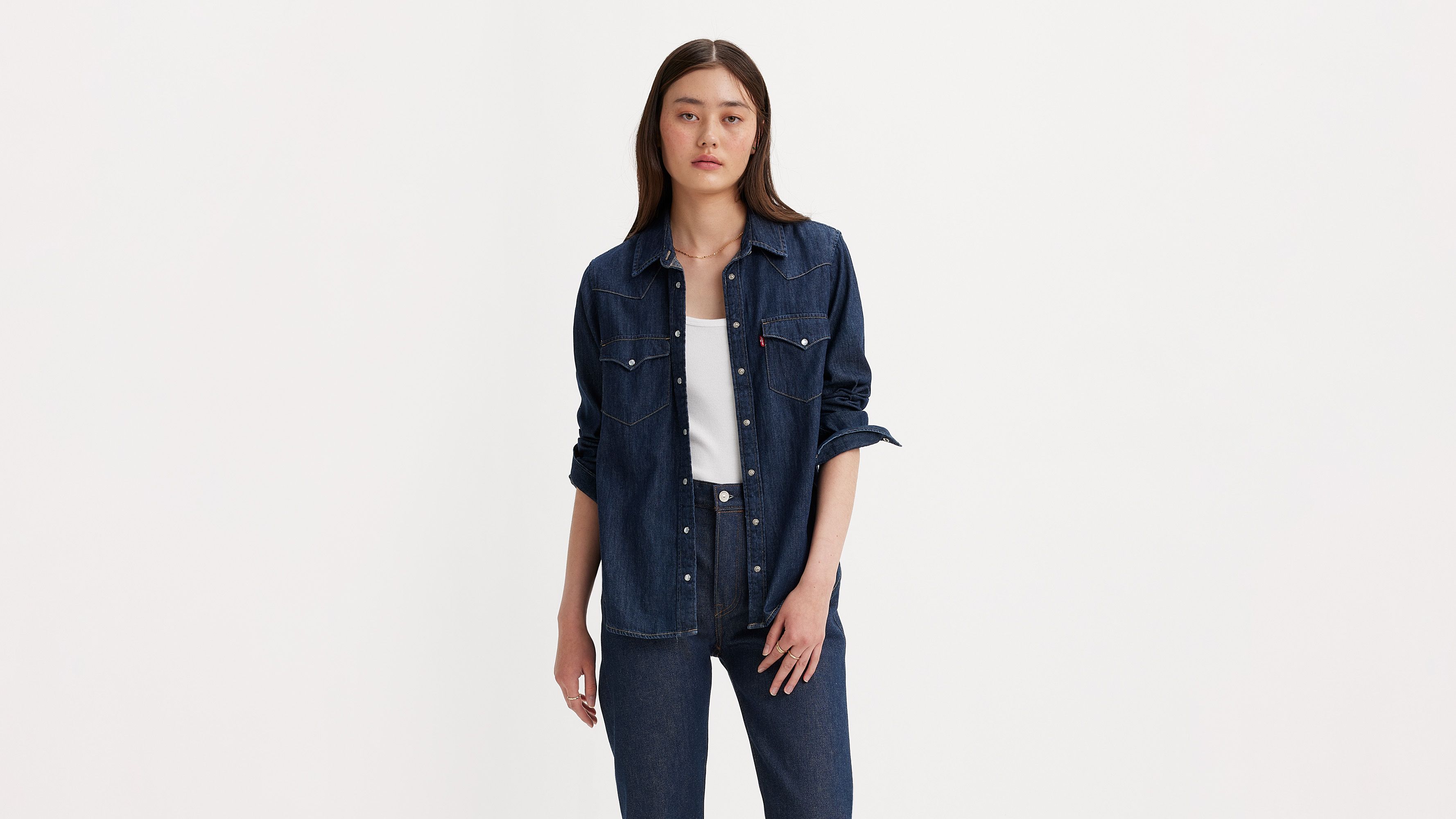 levis womens western shirt