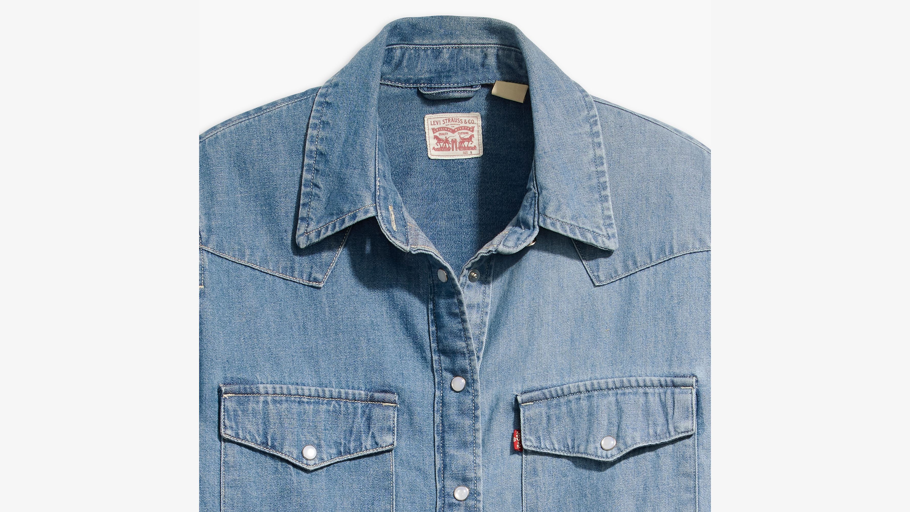 Levi jean outlet shirt womens