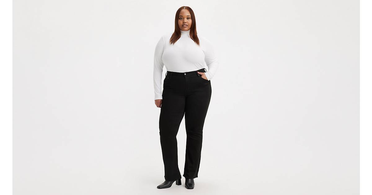 Gaecuw Jeans for Women Plus Size Regular Fit Long Pants Button Up