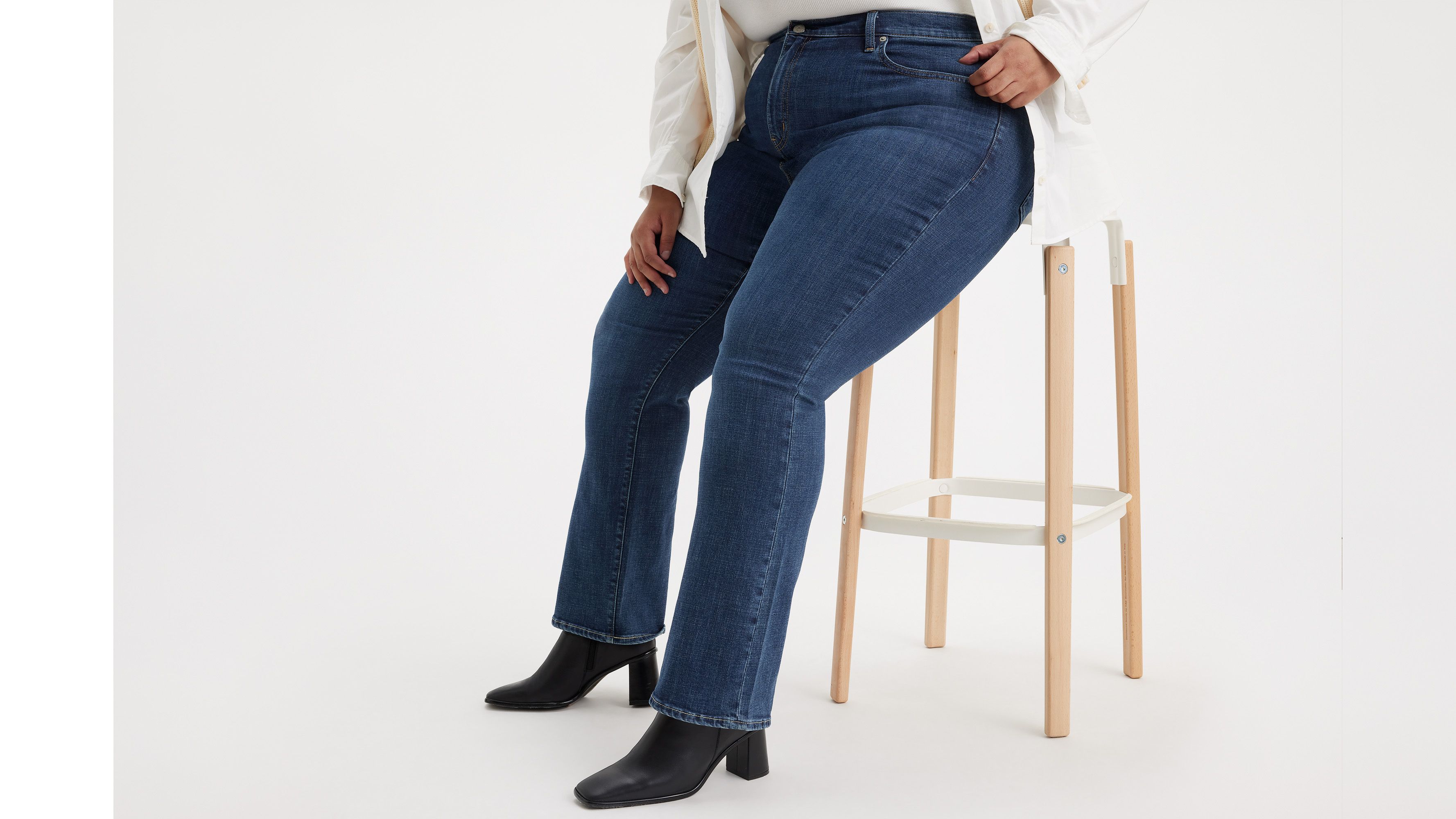 725™ High Rise Bootcut Jeans (plus Size) - Blue