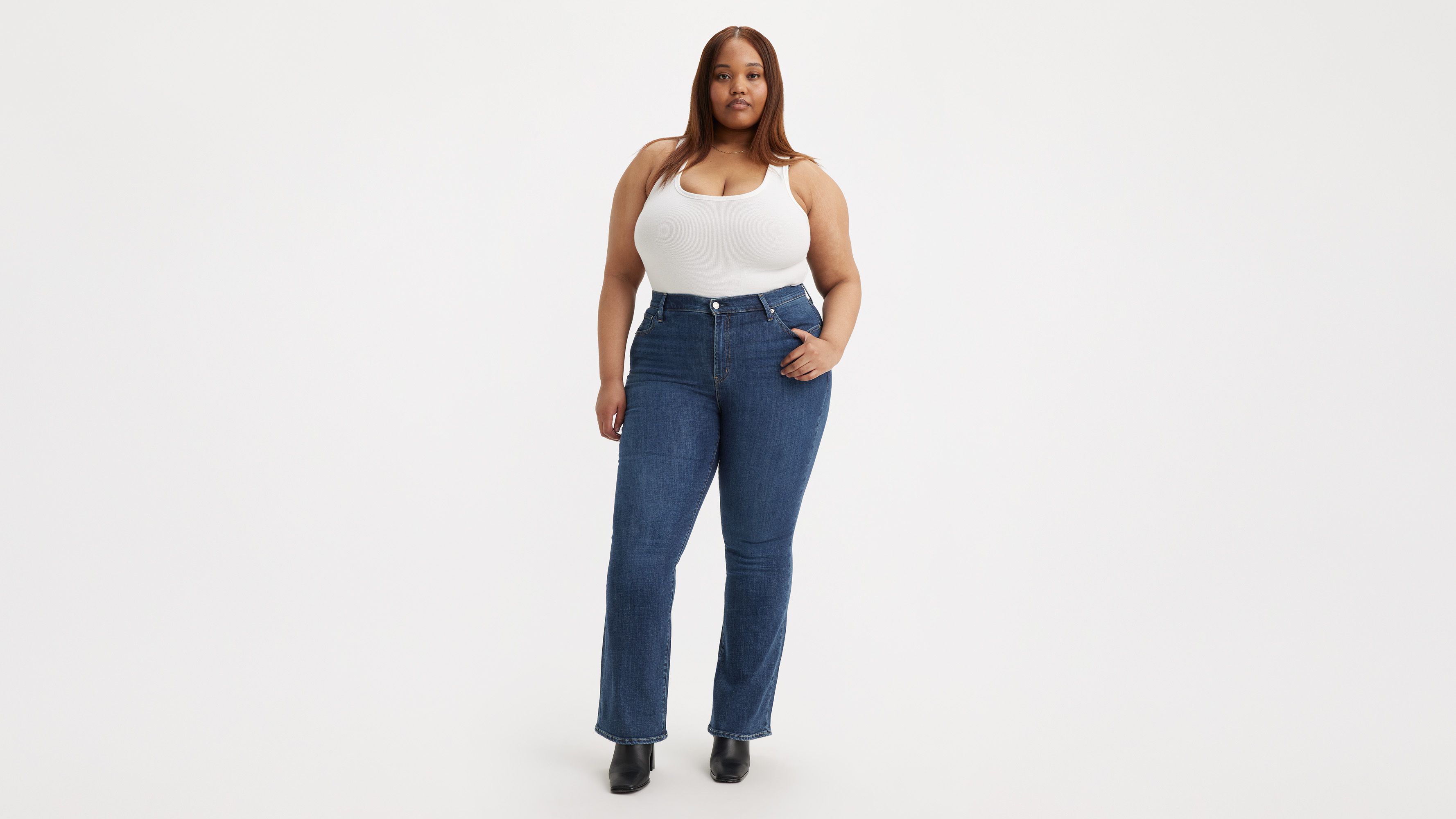 725 High Rise Bootcut Women's Jeans (plus Size) - Dark Wash