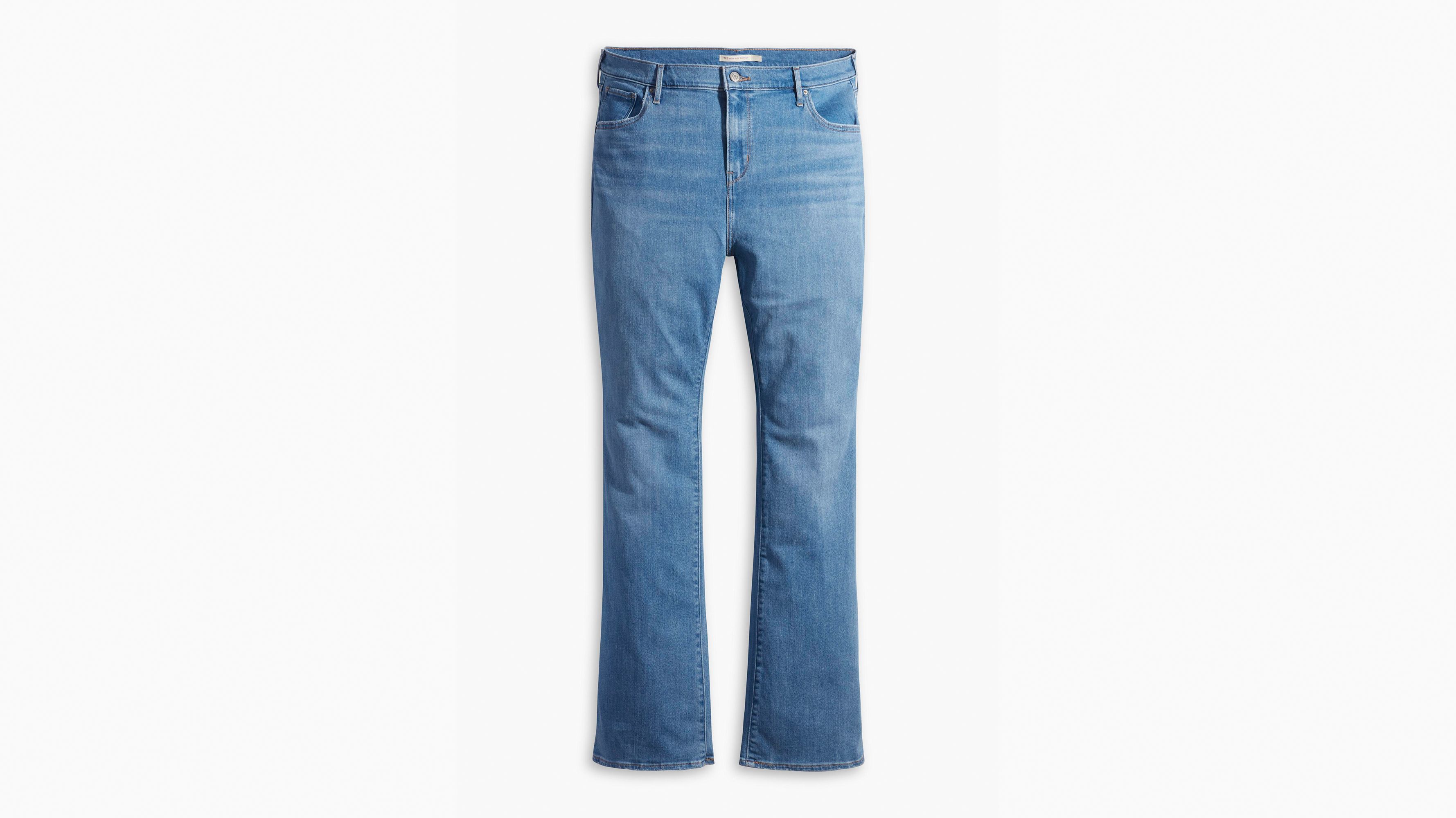Levi's Trendy Plus Size 725 High-rise Bootcut Jeans In Worn In Indigo