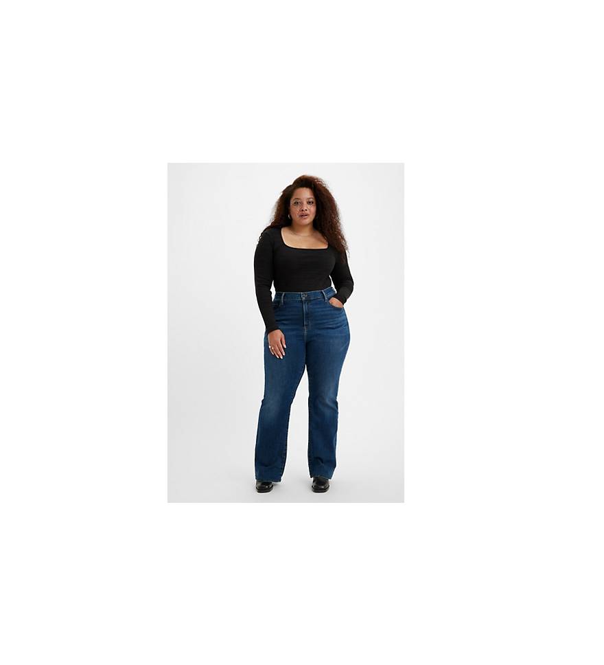 725™ High Rise Bootcut Jeans (plus Size) - Blue | Levi's® PL