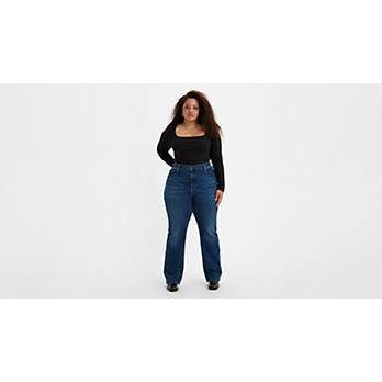 725™ jeans med hög midja och rak passform (plusstorlek) 5
