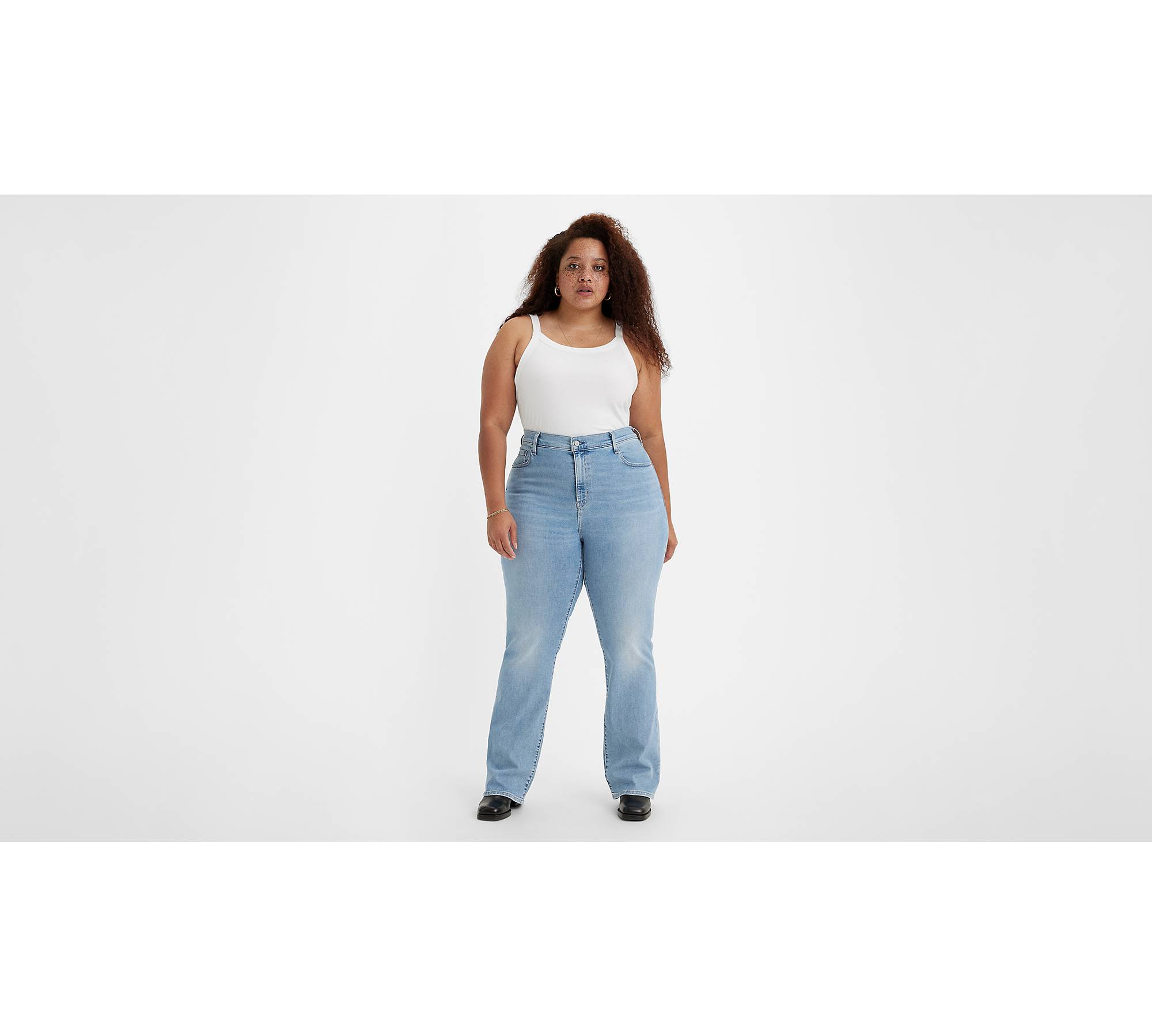 725™ High Rise Bootcut Jeans (plus Size) - Blue | Levi's® GR
