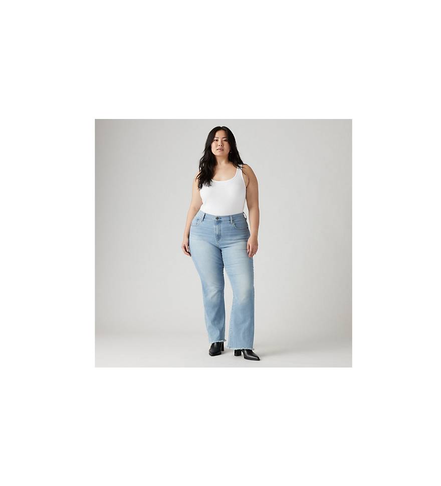 Gaecuw Jeans for Women Plus Size Regular Fit Long Pants Button Up