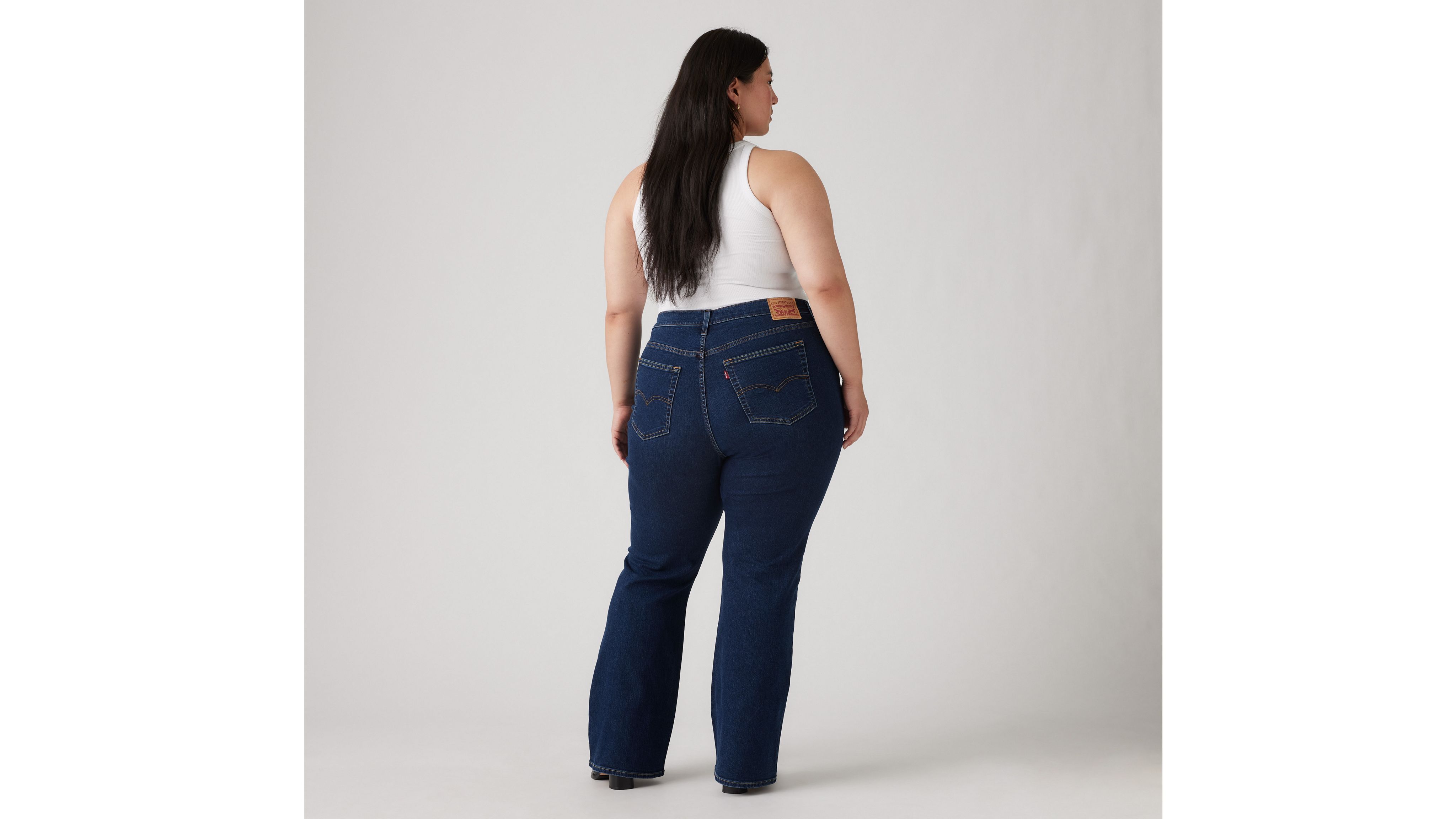 Levi's 725 High Rise Bootcut Women's Jeans (plus Size) 24s In Eternal Indigo