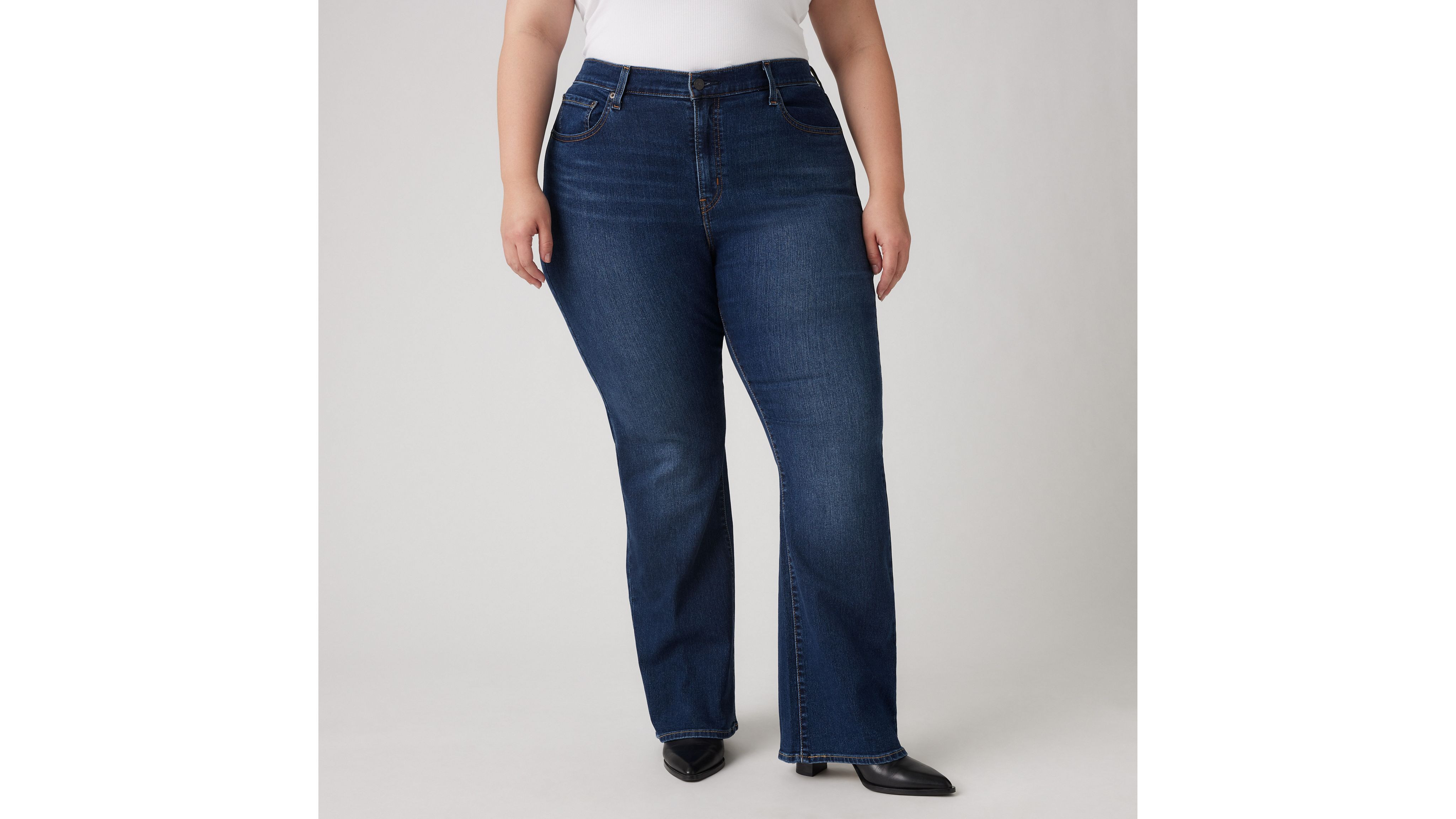 Levi's 725 High Rise Bootcut Women's Jeans (plus Size) 24s In Eternal Indigo