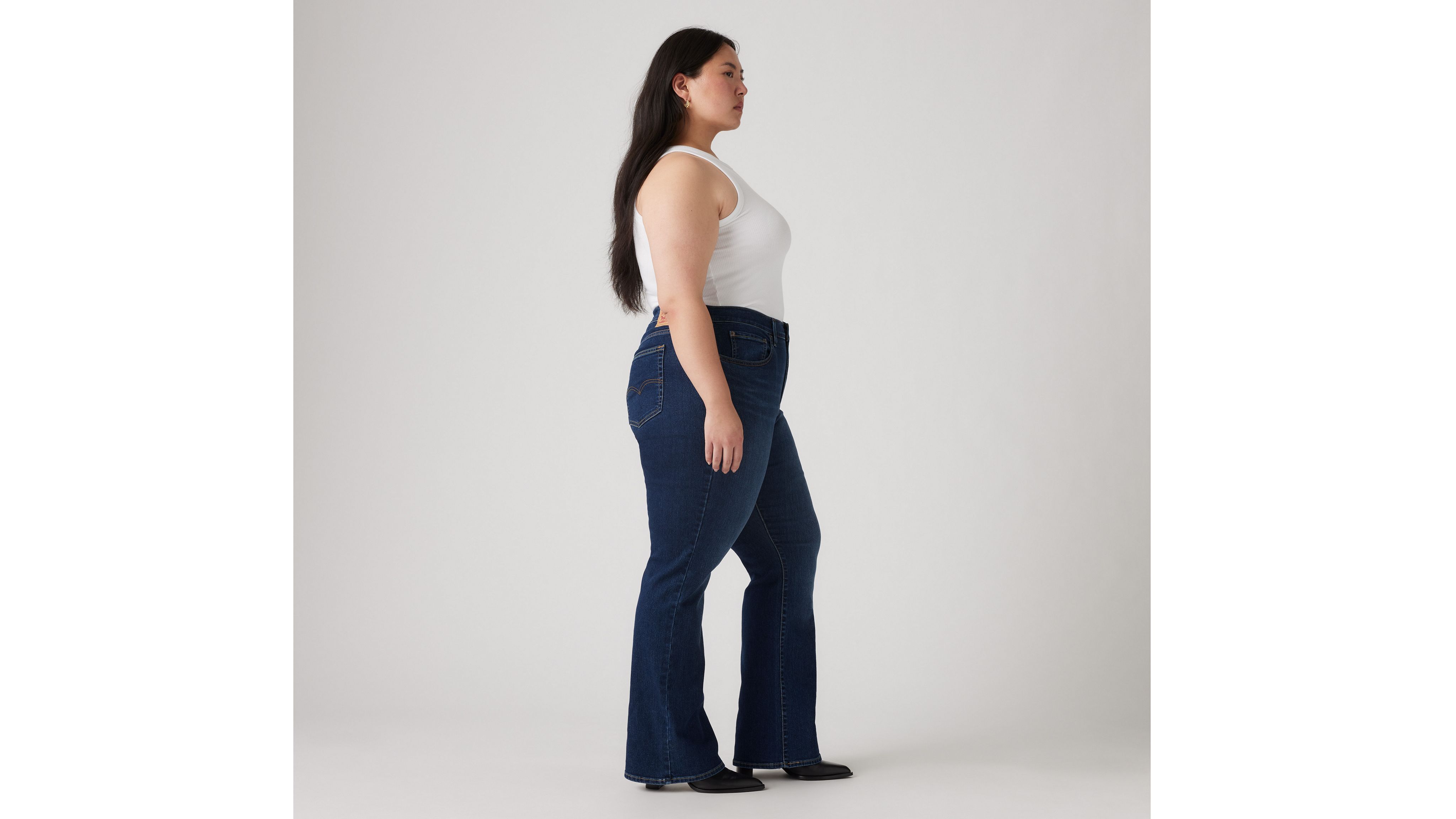 Levi's 725 High Rise Bootcut Women's Jeans (plus Size) 24s In Eternal Indigo