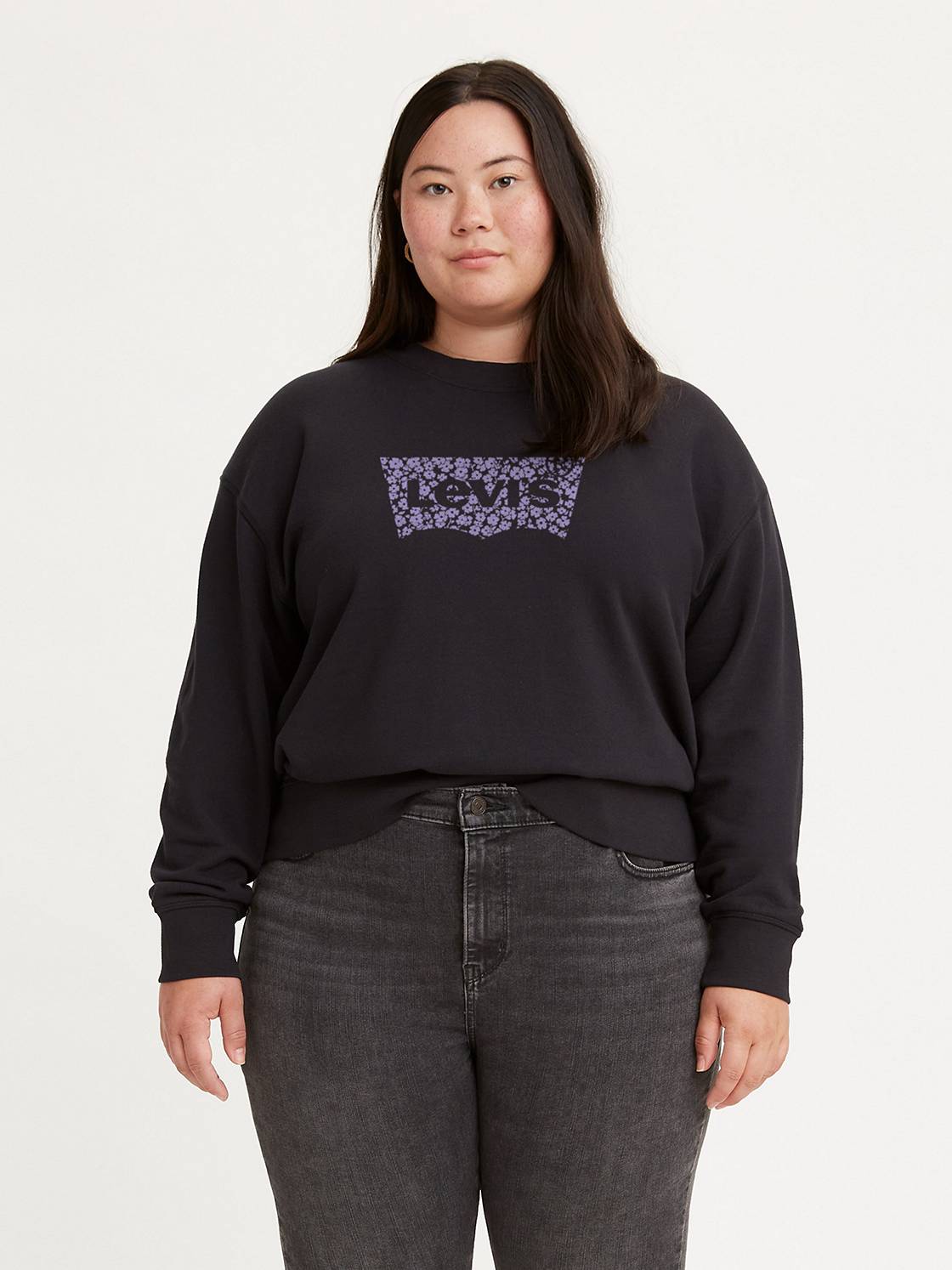 Standard Graphic Crewneck Sweatshirt (Plus Size) 1