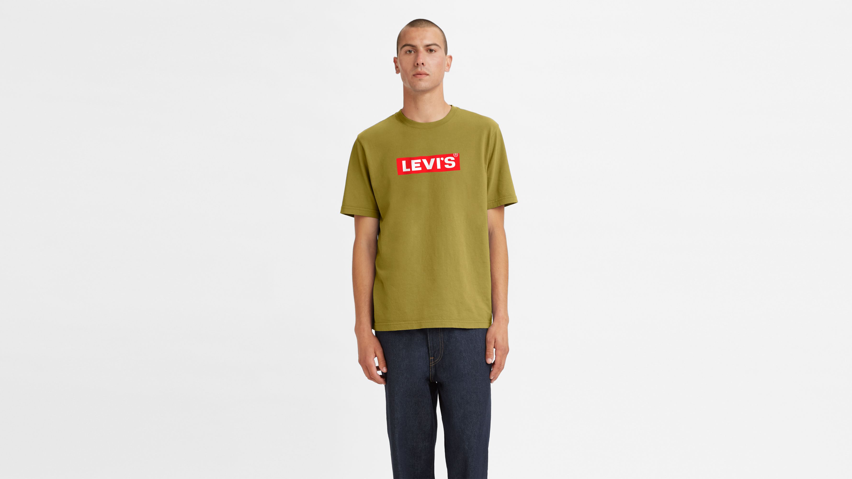 Short Sleeve Relaxed Fit Tee big Tall Yellow Levi s KZ