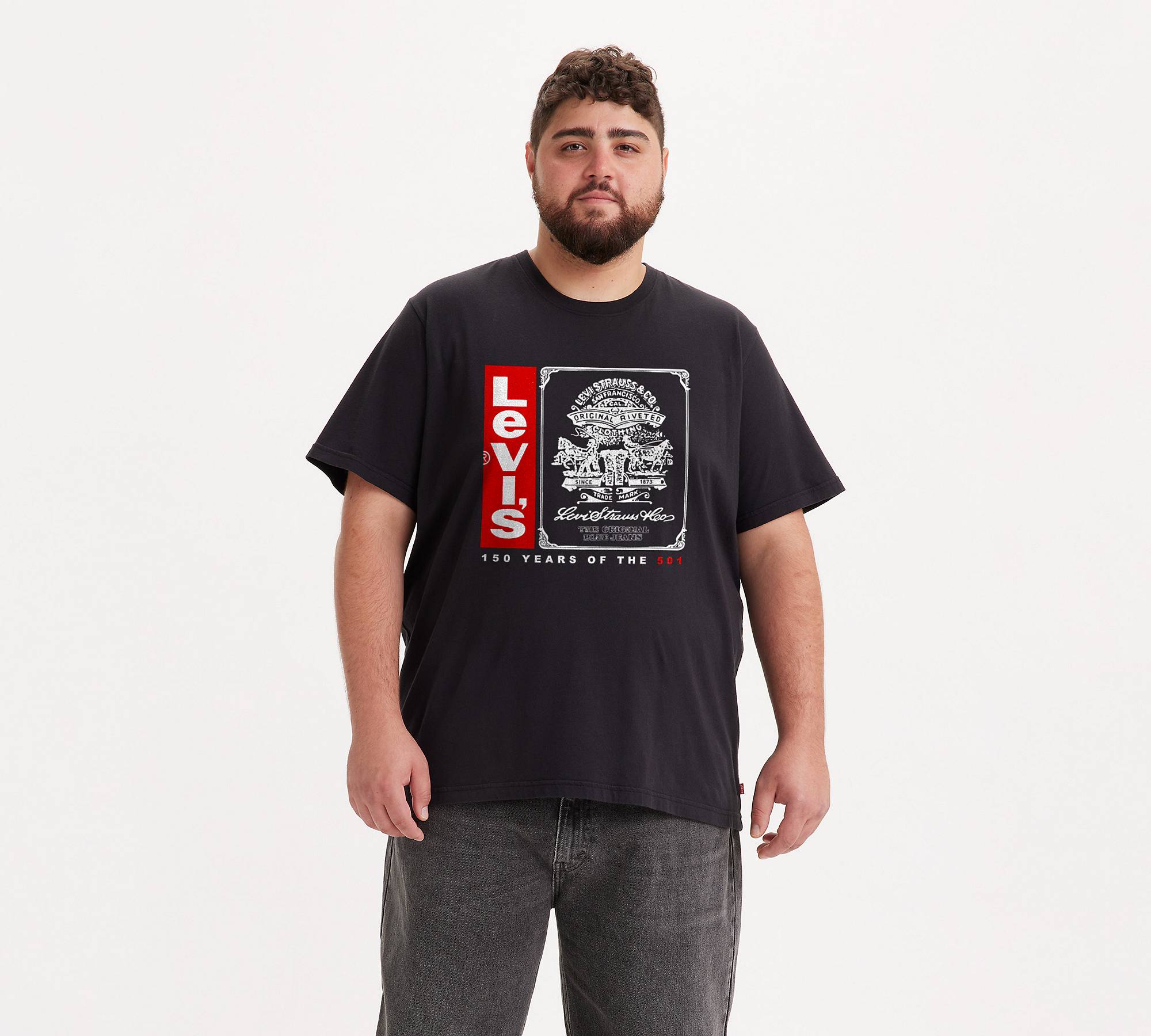 T-shirt med ledig passform (Big & Tall) 1
