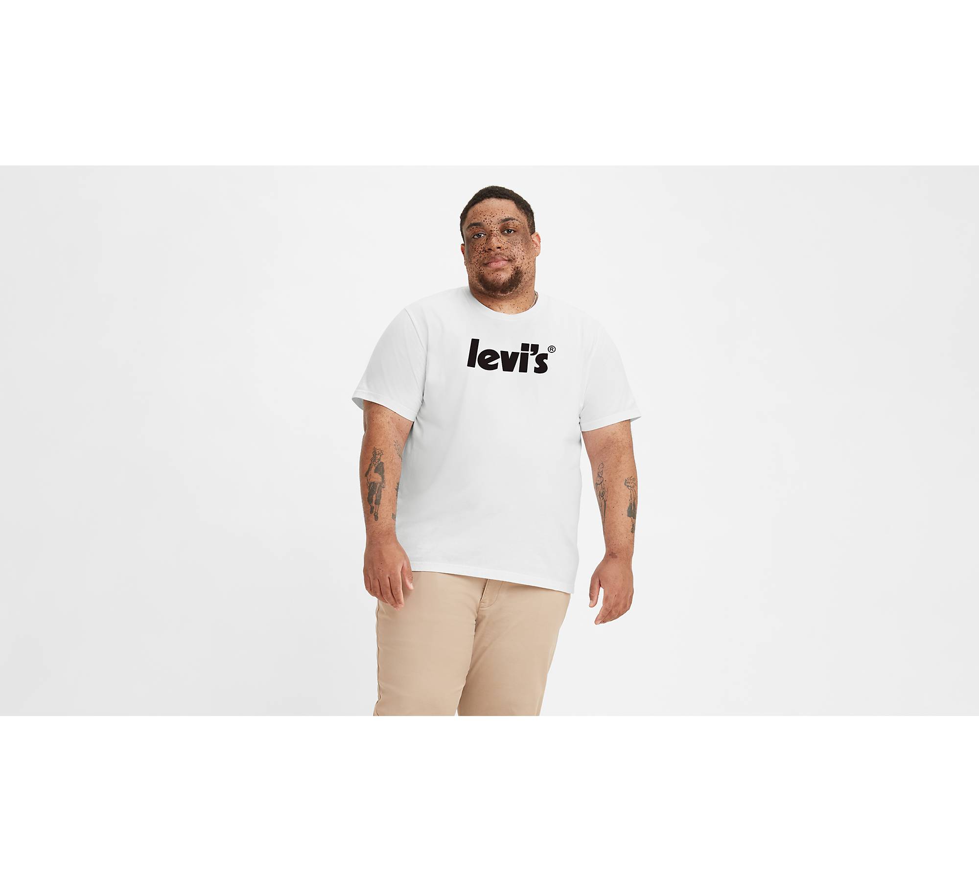 Levi's® Logo Relaxed Fit Short Sleeve T-shirt (tall) - White