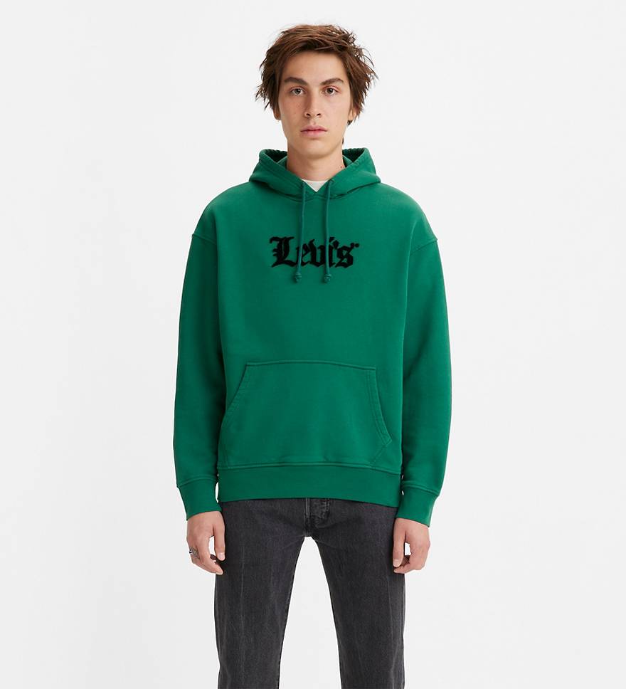 Relaxed Graphic Hoodie (big & Tall) - Green | Levi's® HR