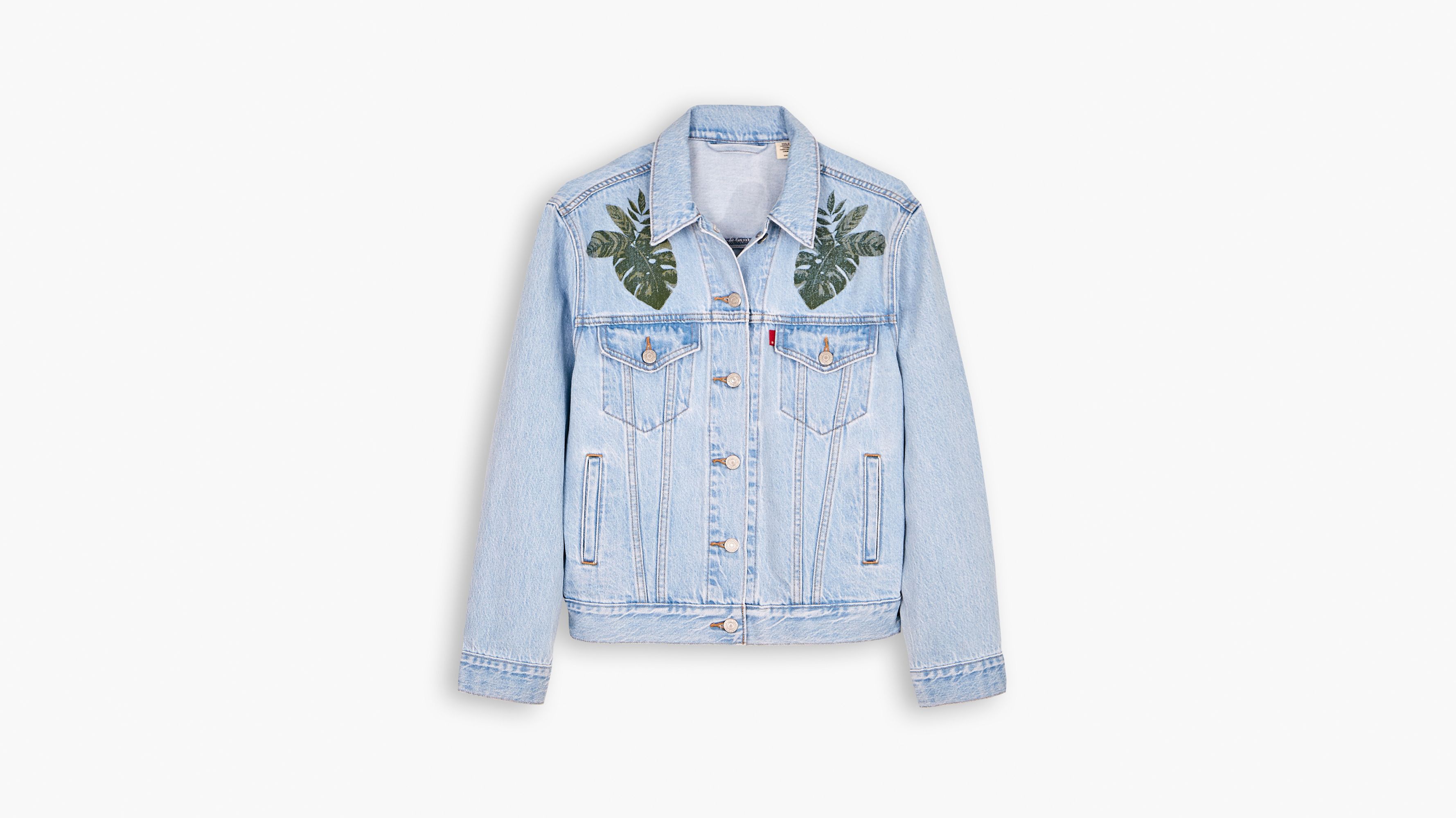 Levi's® X Farm Ex-boyfriend Trucker Jacket - Light Wash | Levi's® US