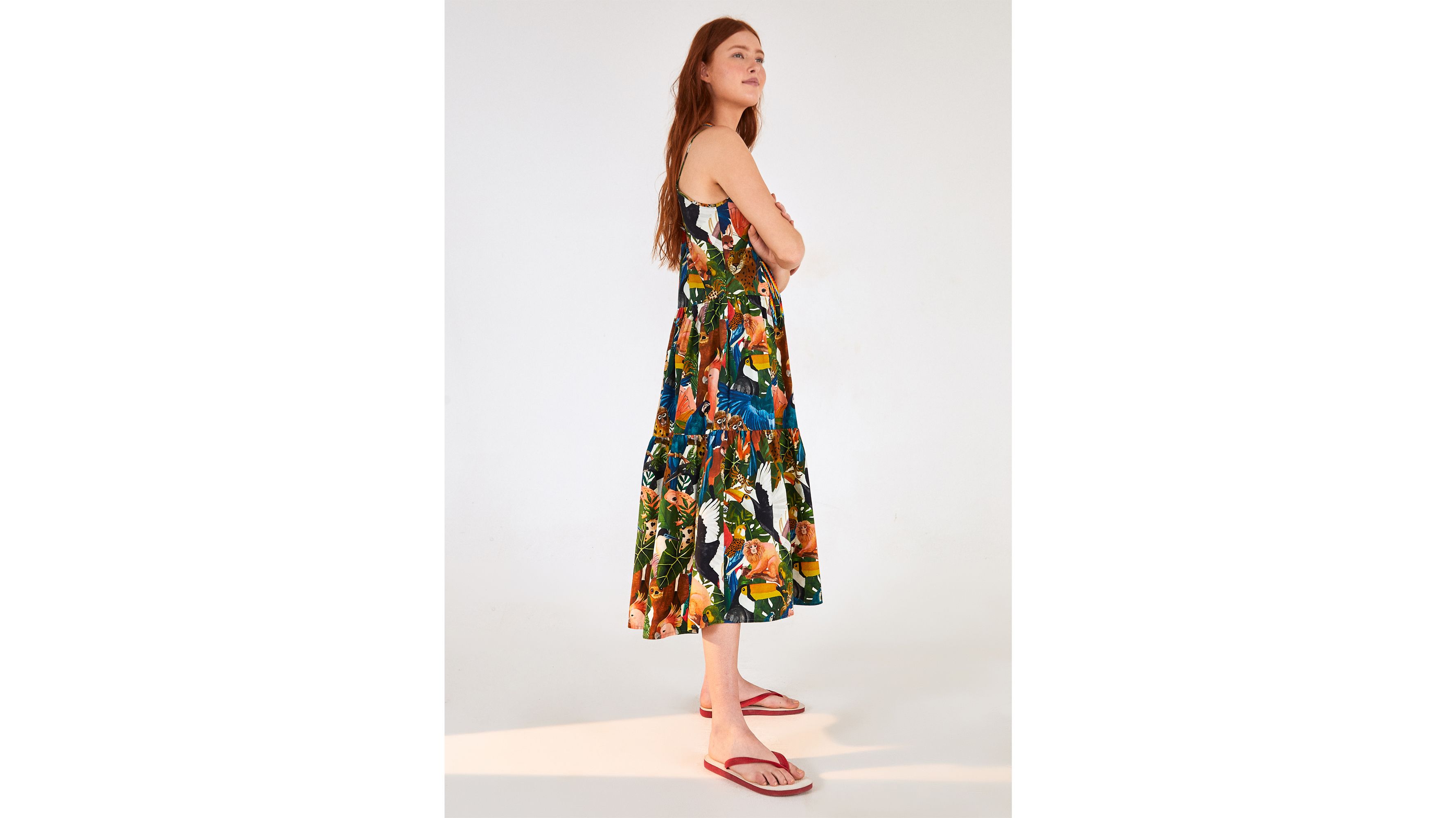 Levi's® X Farm Tiered Dress Multicolor Levi's® CA