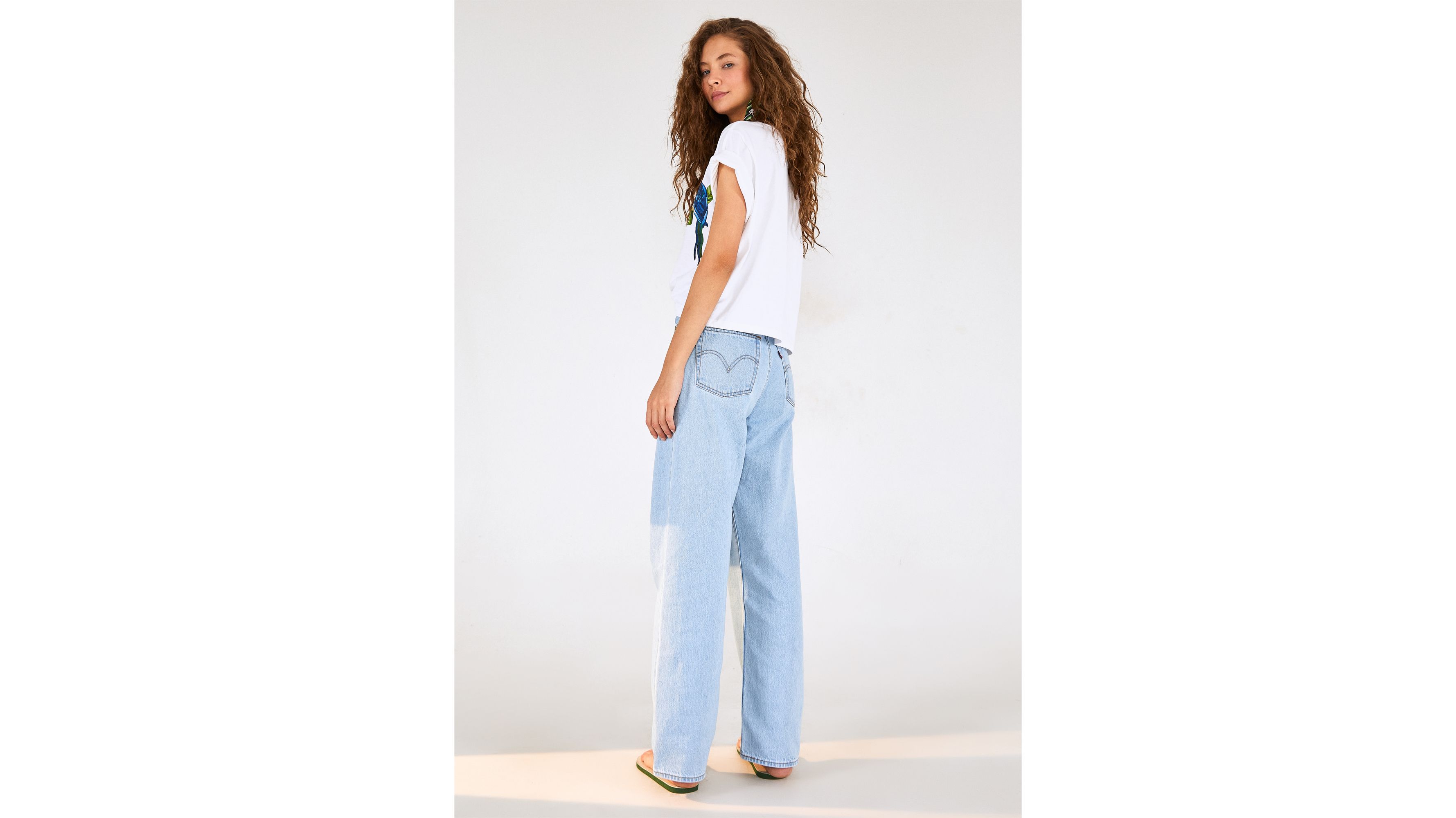 Levi's® X Farm High Loose Women's Jeans - Light Wash